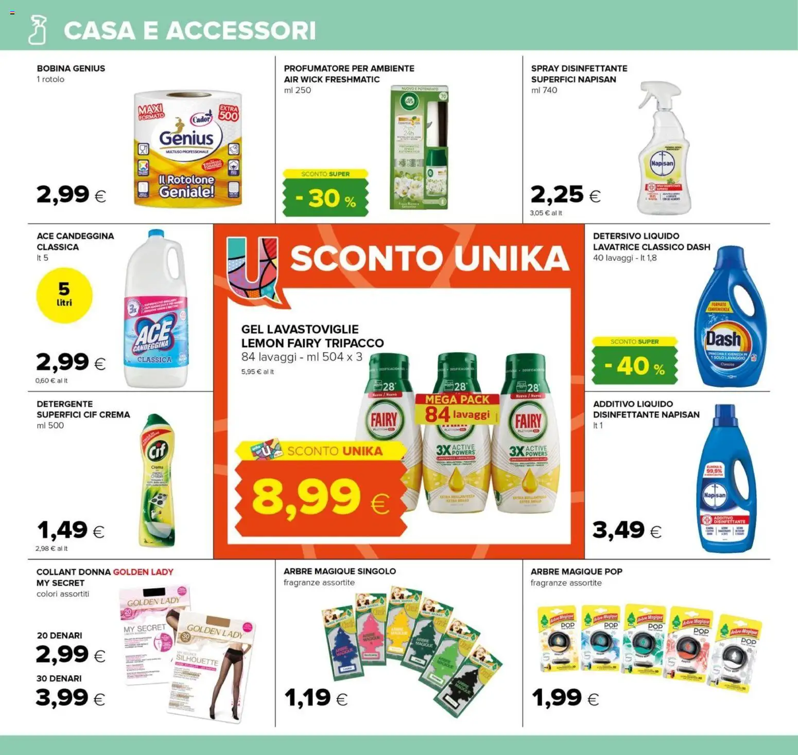 Volantino Tigre del 06.11.2025 | Pagina: 20 | Prodotti: Detergente, Candeggina, Lavatrice, Collant
