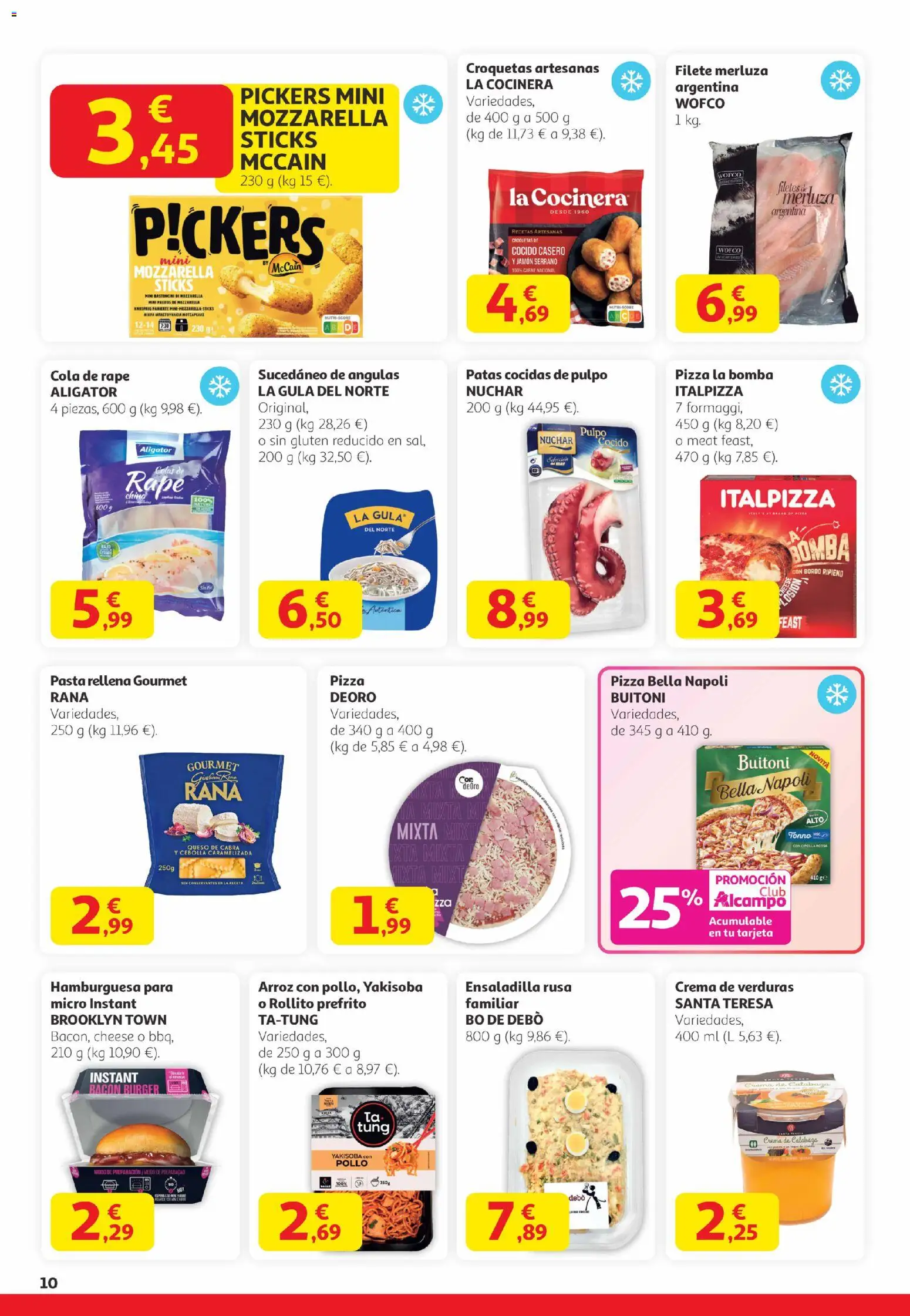 Alcampo -  Canarias │ válido desde el 29.01.2026 | Página: 10 | Productos: Ensaladilla, Jamón, Arroz, Σοκολατούχο γάλα