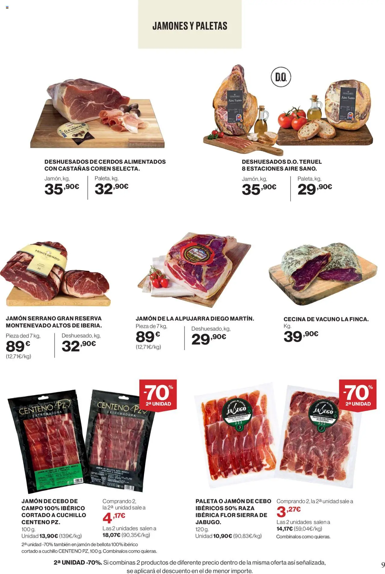 Supercor Península y Baleares │ válido desde el 11.09.2025 | Página: 9 | Productos: Jamón serrano, Jamón