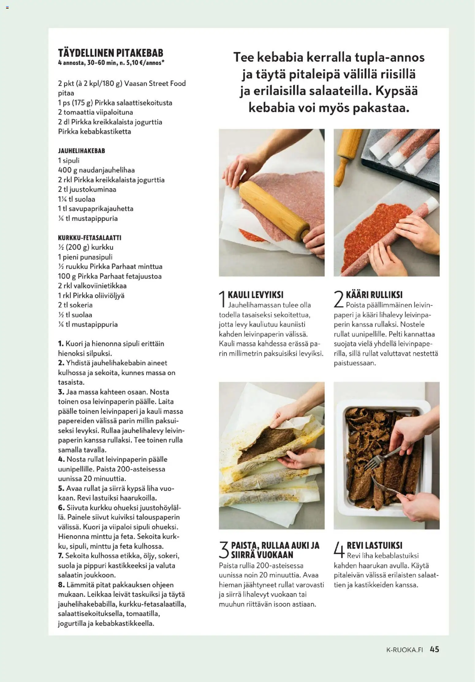 K-Citymarket - K-Ruoka – voimassa 25.03.2026 alkaen | Sivu: 45 | Tuotteet: Leivinpaperi, Levy, Minttu, Voi