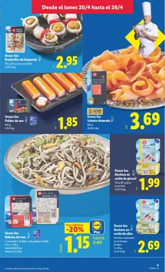 Vista previa Ocean Sea Anchoas en aceite de girasol, 120 g (87 g peso escurrido) válido desde el 20.04.2026 | Página: 13