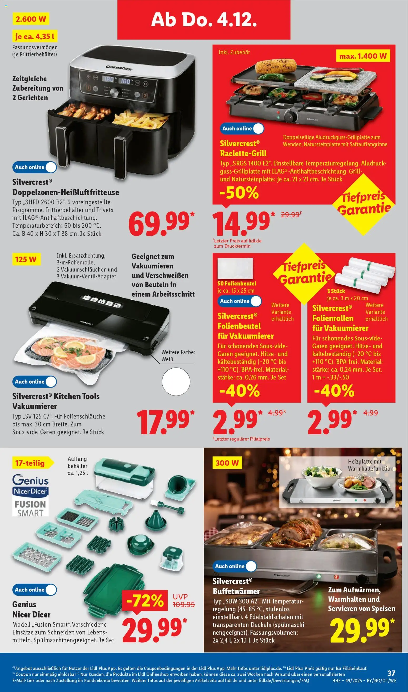 Lidl Prospekt Gladenbach – gültig ab 01.12.2025 | Seite: 55 | Produkte: Grill, Vakuumierer