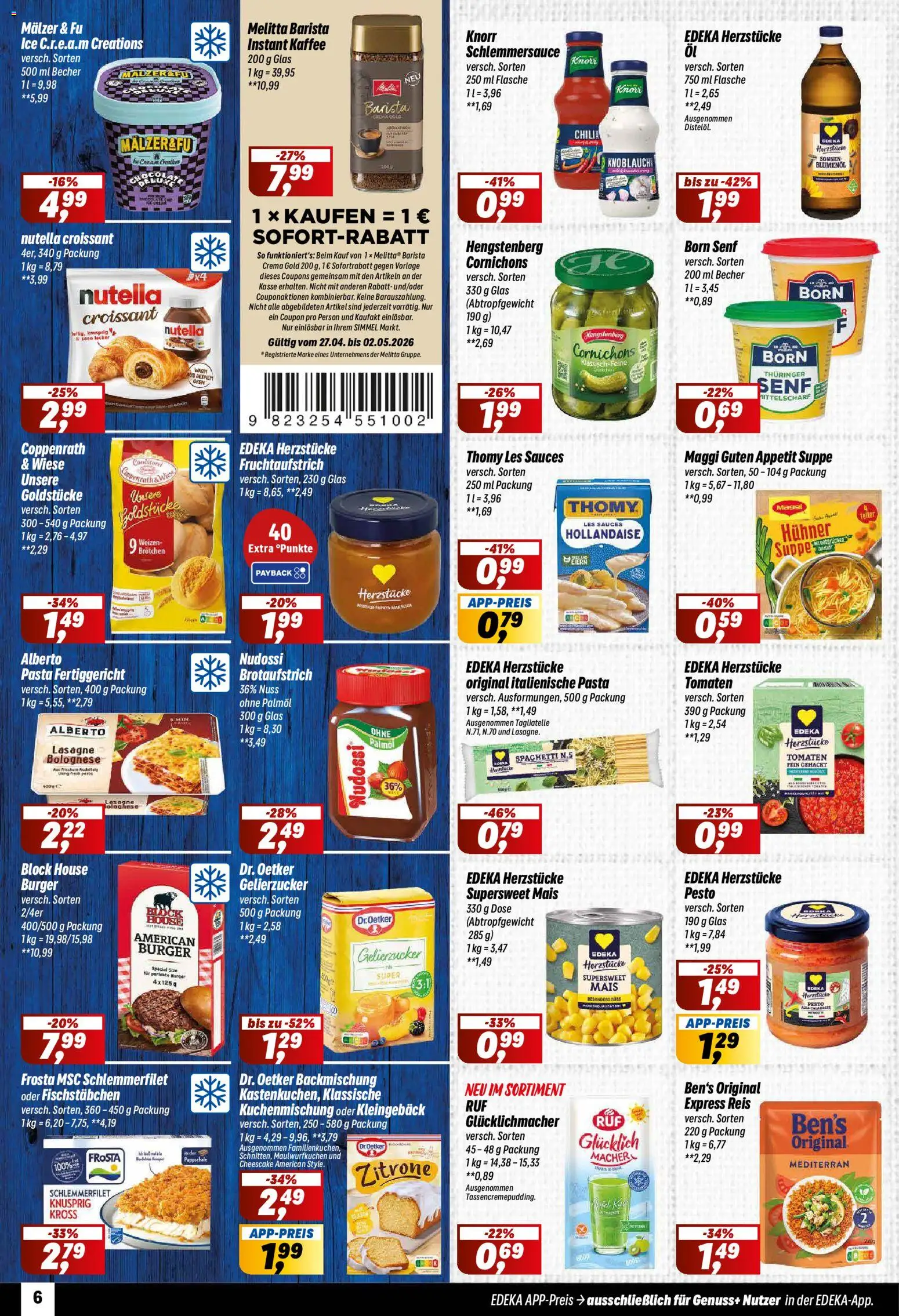 Simmel Prospekt 	 – gültig ab 27.04.2026 | Seite: 6 | Produkte: Maggi, Kaffee, Zitrone, Pasta