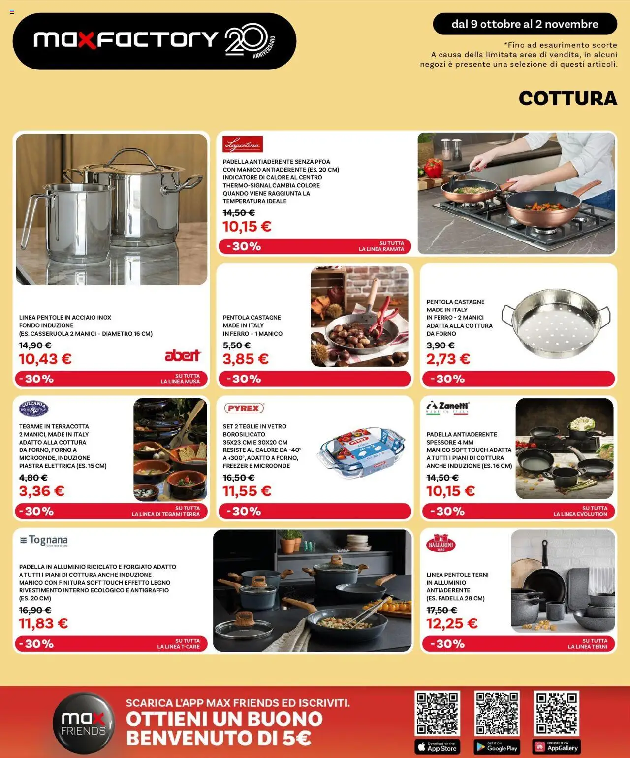 Volantino Max Factory del 09.10.2025 | Pagina: 12 | Prodotti: Microonde, The, Alluminio, Terra