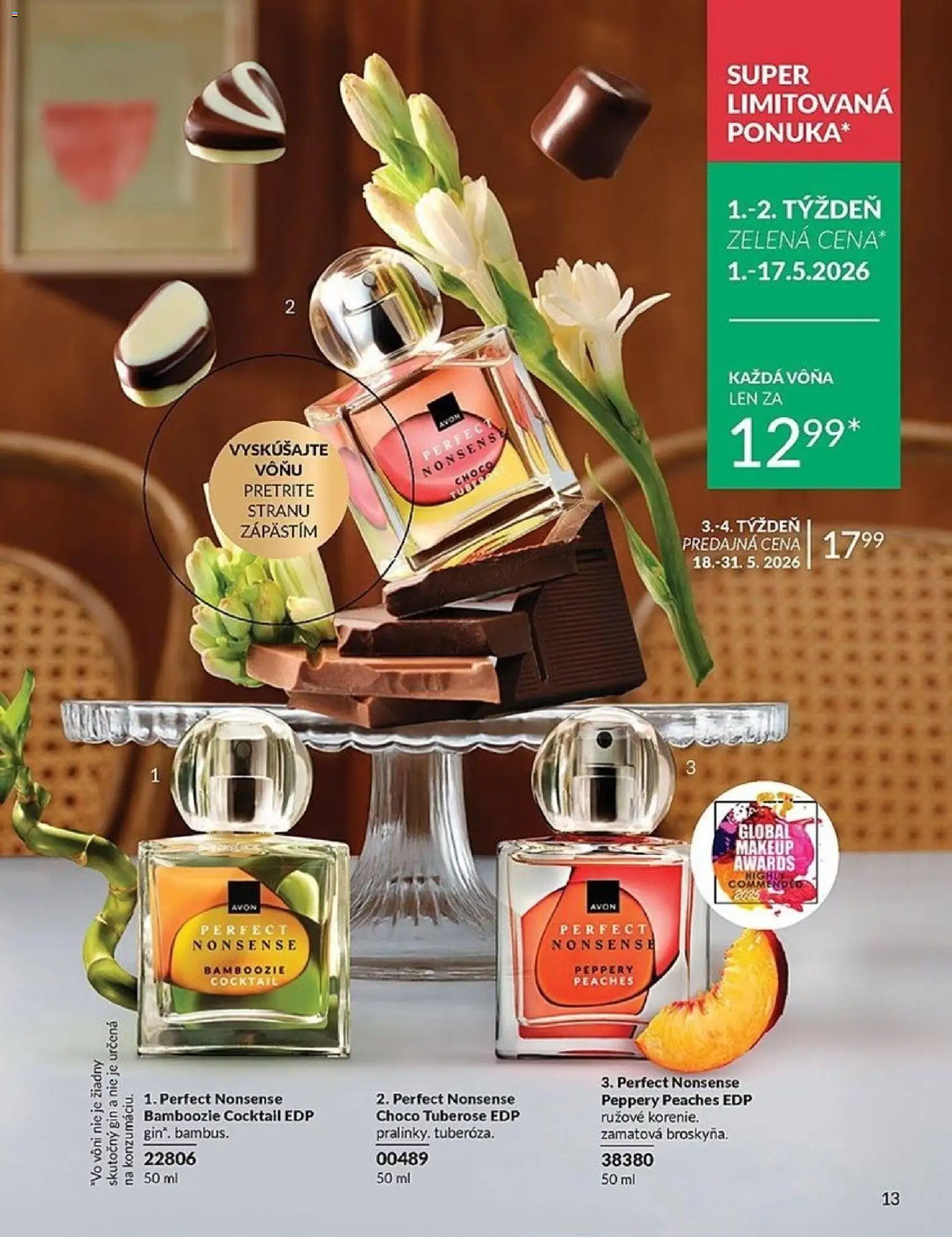 Nové Avon akcie – leták je platný od 01.05.2026 | Strana: 13 | Produkty: Gin