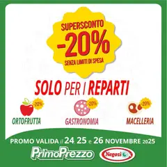 Anteprima del volantino Primo Prezzo Supersconto catalogo valido a partire dal 24.11.2025