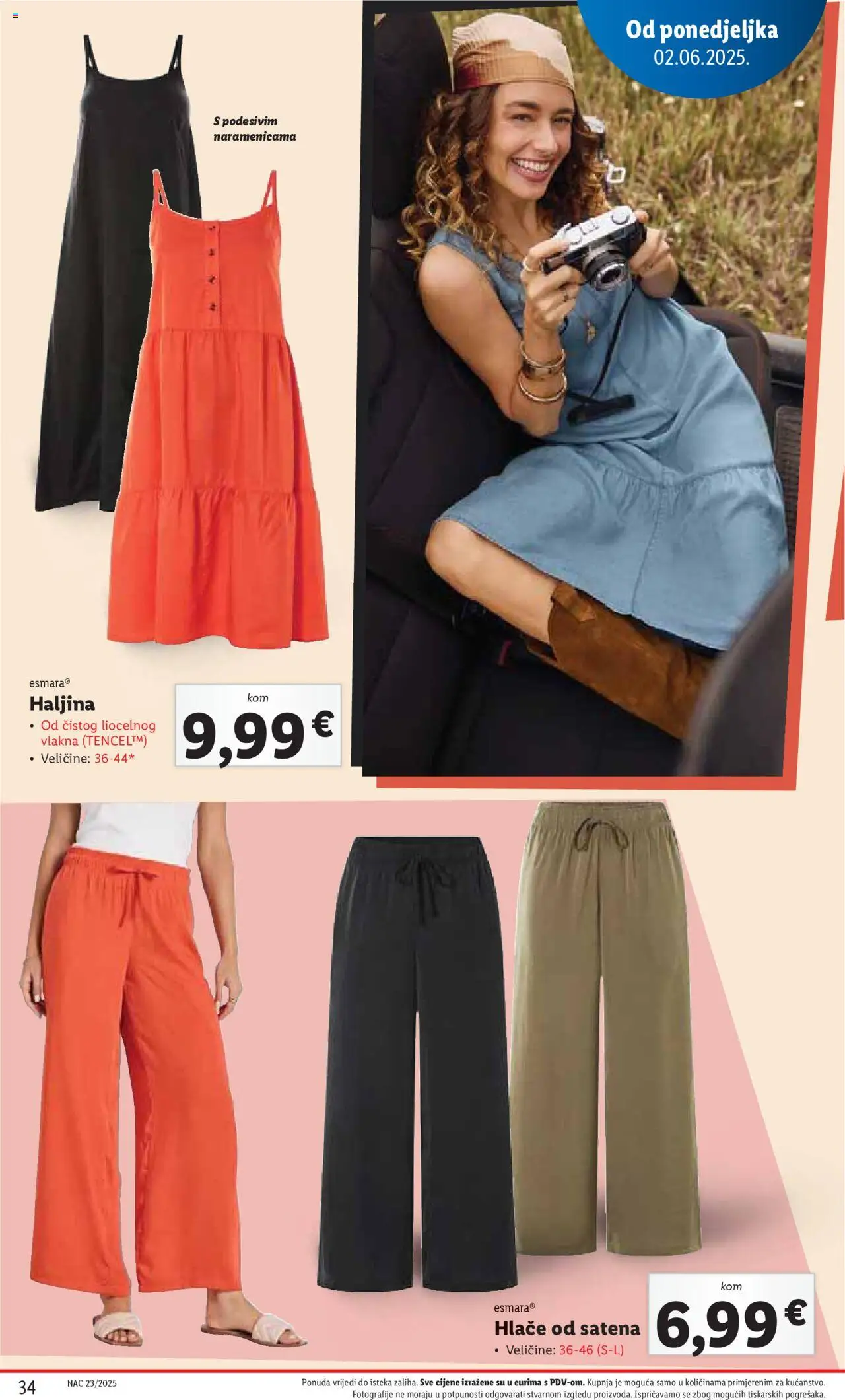 Lidl katalog | vrijedi od 02.06.2025 | Stranica: 34 | Proizvodi: Hlače, Haljina