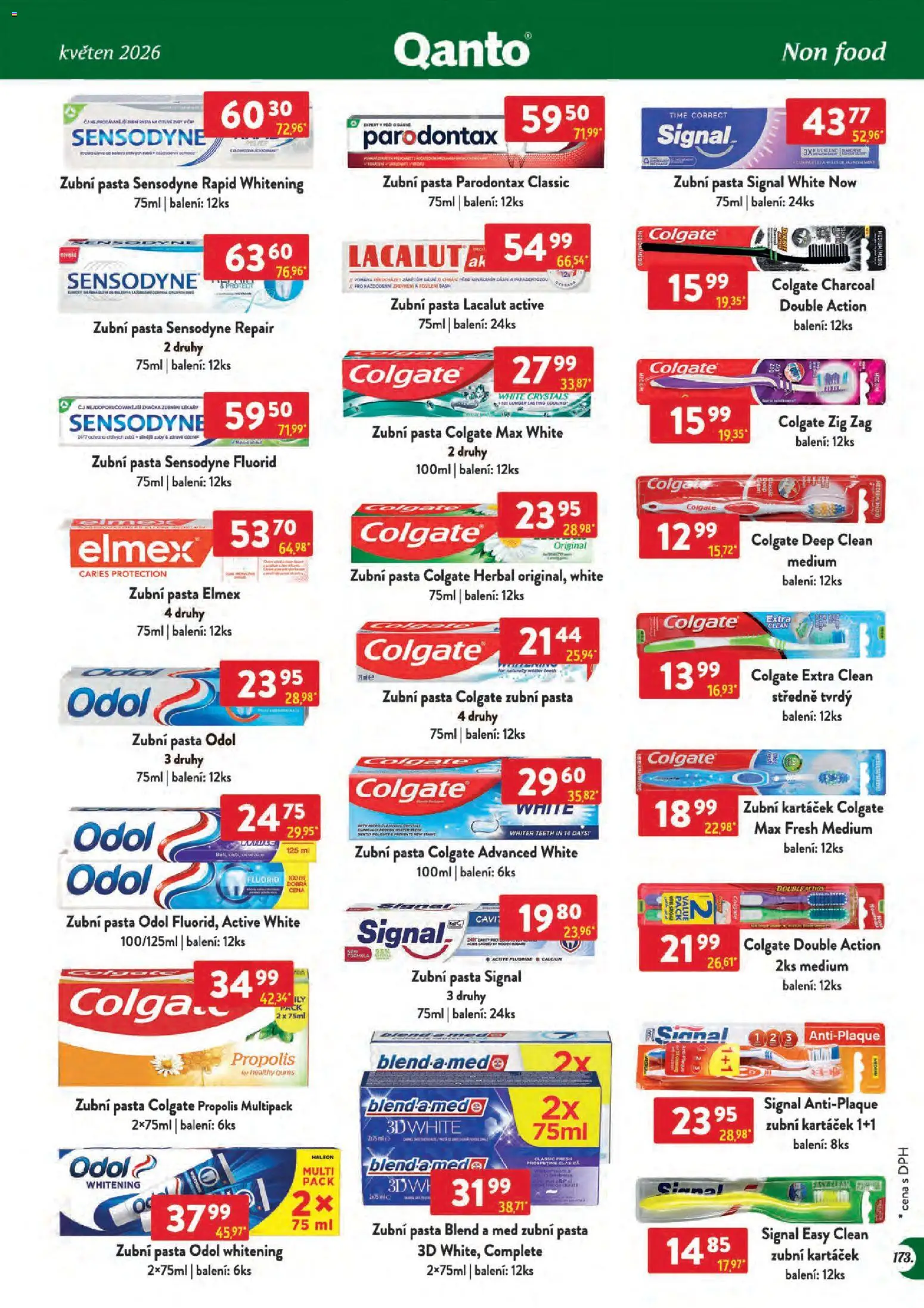 Astur & Qanto leták - Velkoobchod 05/2026 od 01.05.2026 | Strana: 173 | Produkty: Zubní kartáček, Parodontax, Sensodyne Rapid, Lacalut