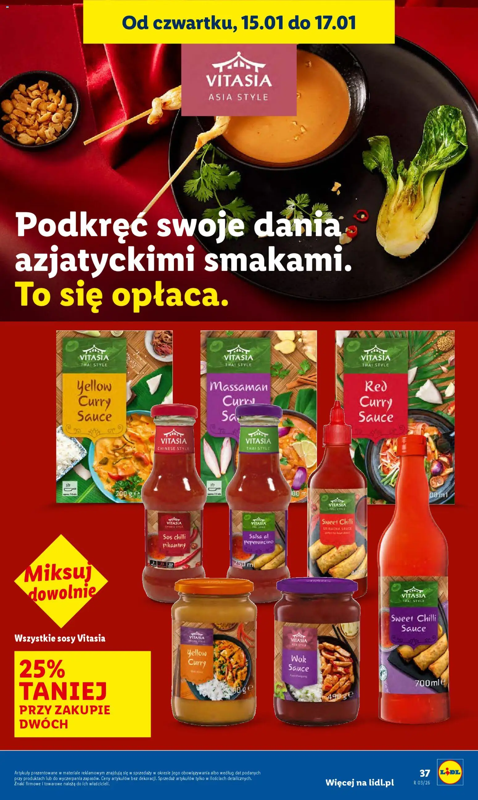 Lidl Gazetka od 15.01.2026 | Strona: 37 | Produkty: Curry, Sriracha, Sos