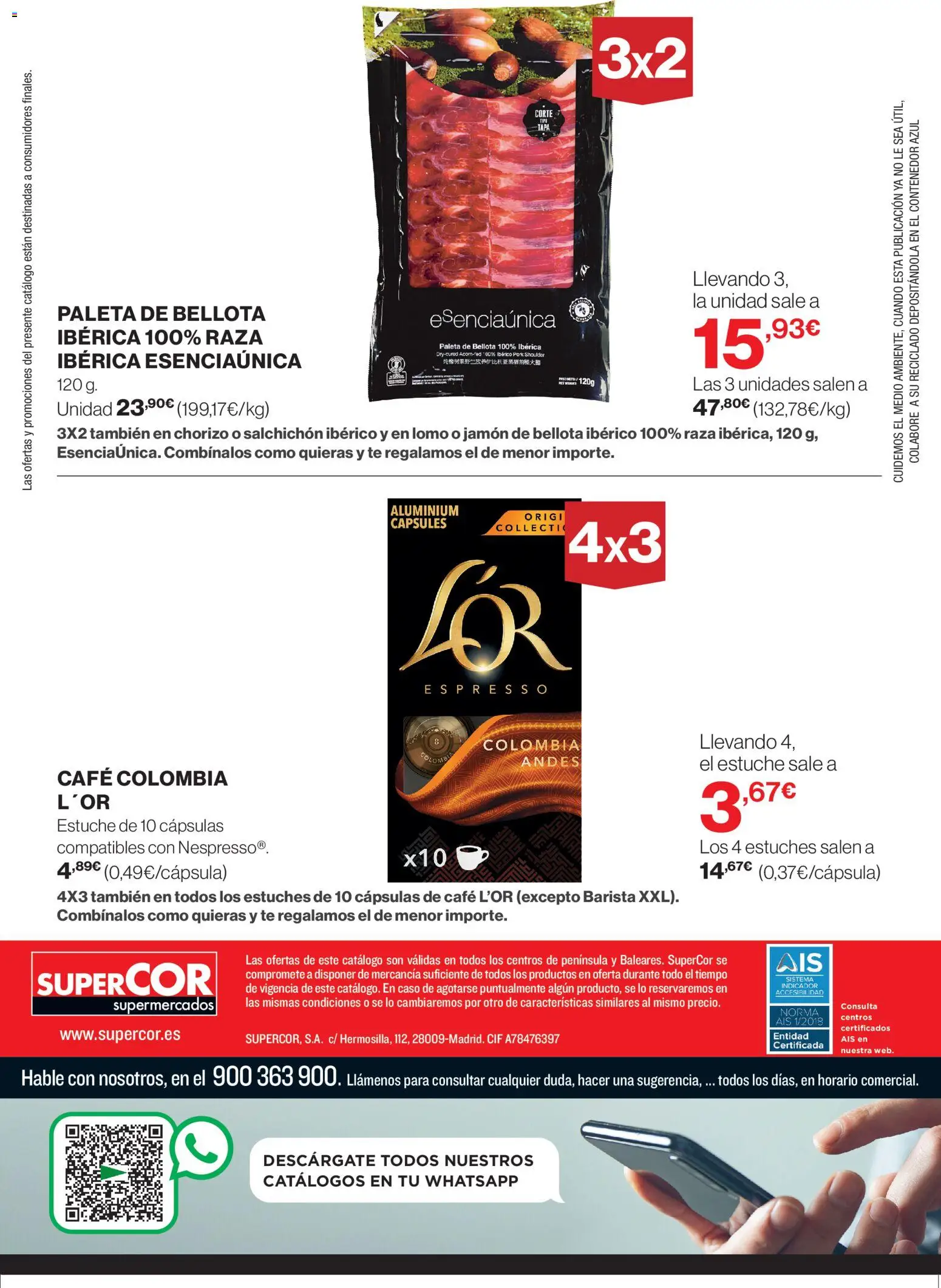 Supercor folleto │ válido desde el 26.02.2026 | Página: 28 | Productos: Café, Jamón, Té
