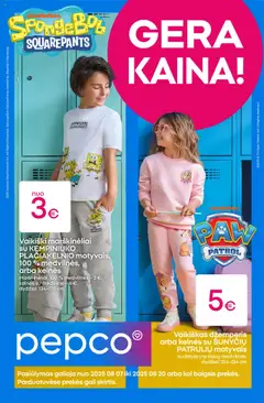 Pepco leidinių peržiūra, galiojančių nuo 07.08.2025