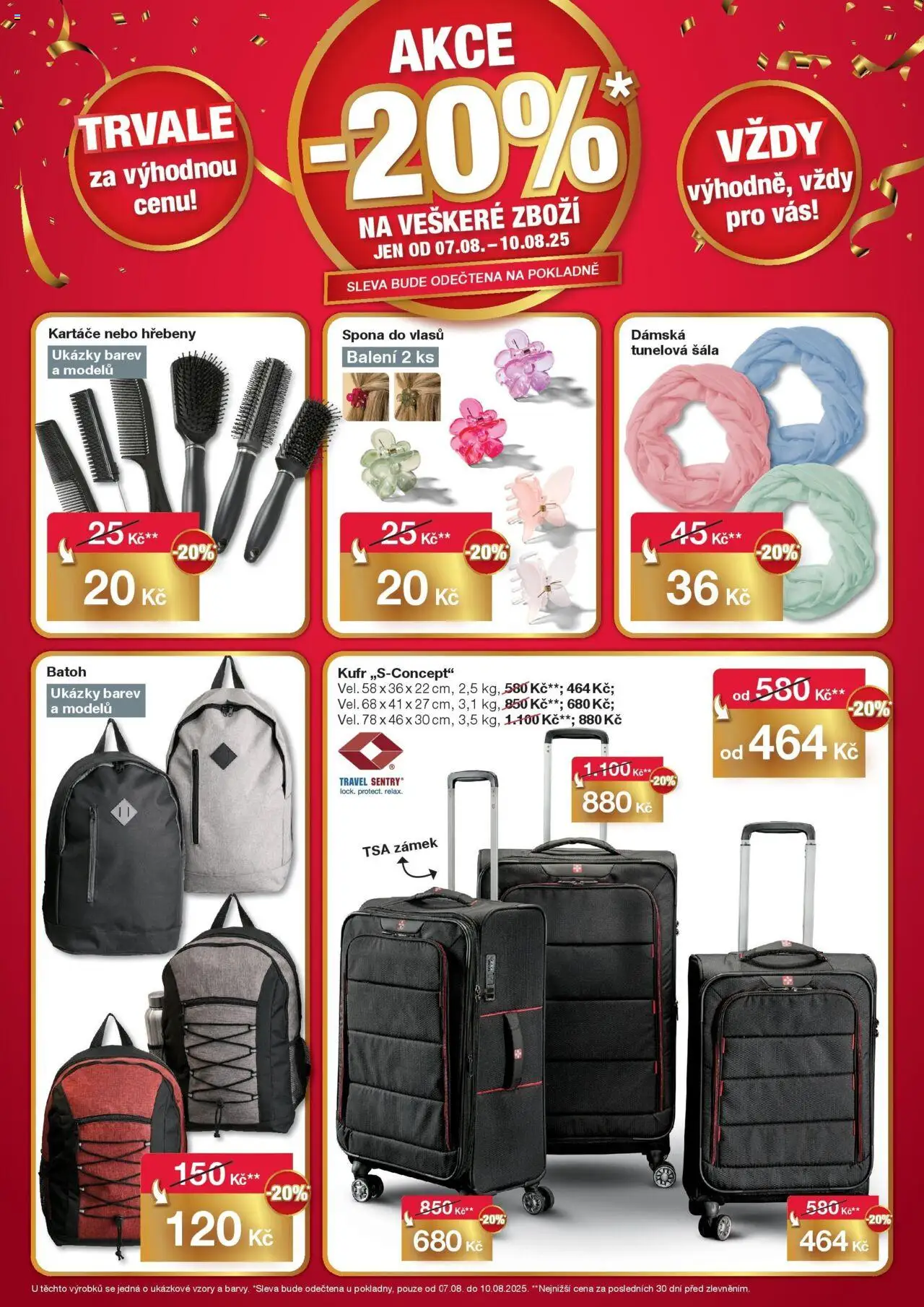 Woolworth leták - Znojmo od 07.08.2025 - akční nabídka | Strana: 4 | Produkty: Batoh, Kufr, Šála