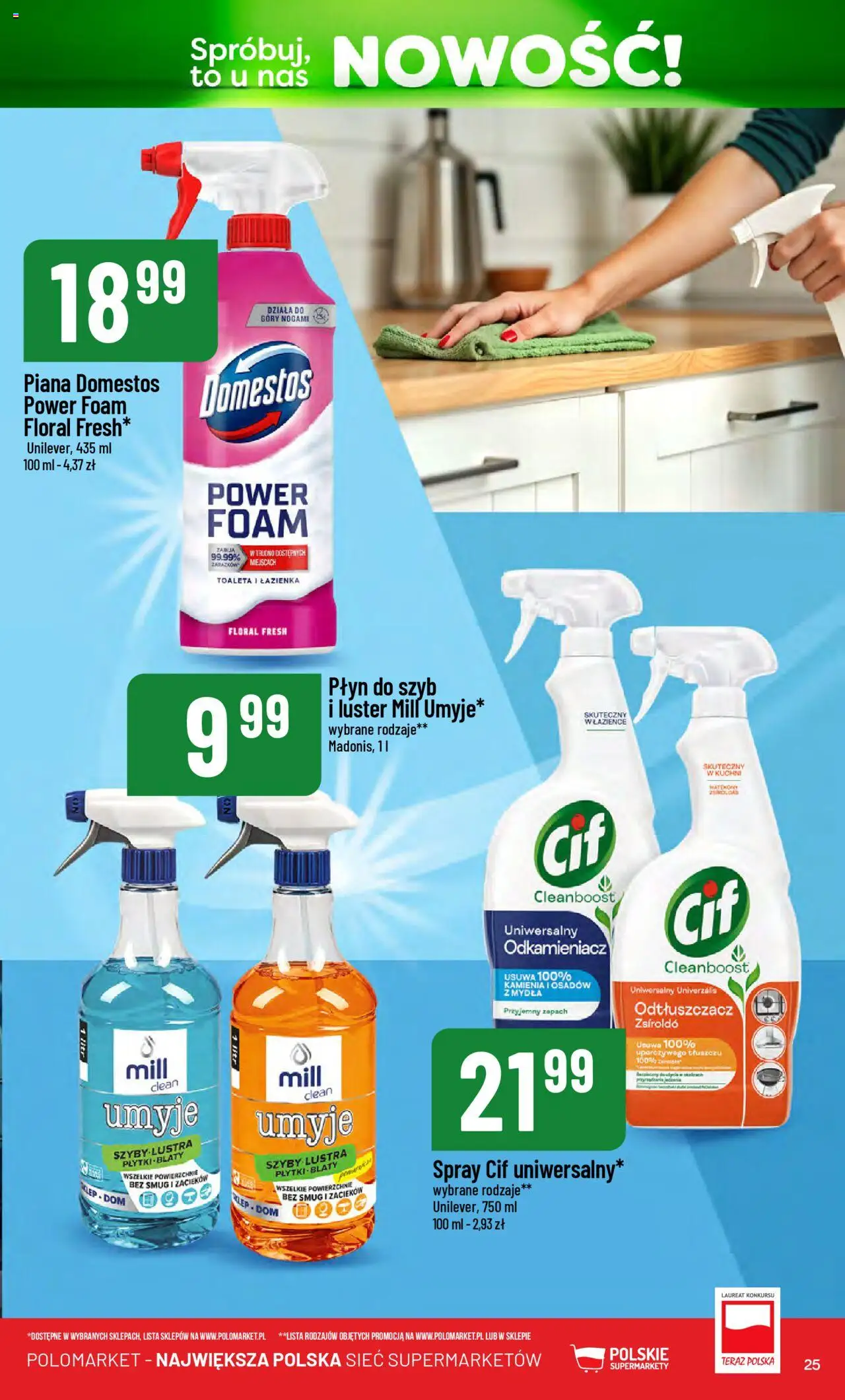 POLOmarket Gazetka - Nowości od 14.10.2025 | Strona: 25 | Produkty: Toaleta, Domestos, Zapach