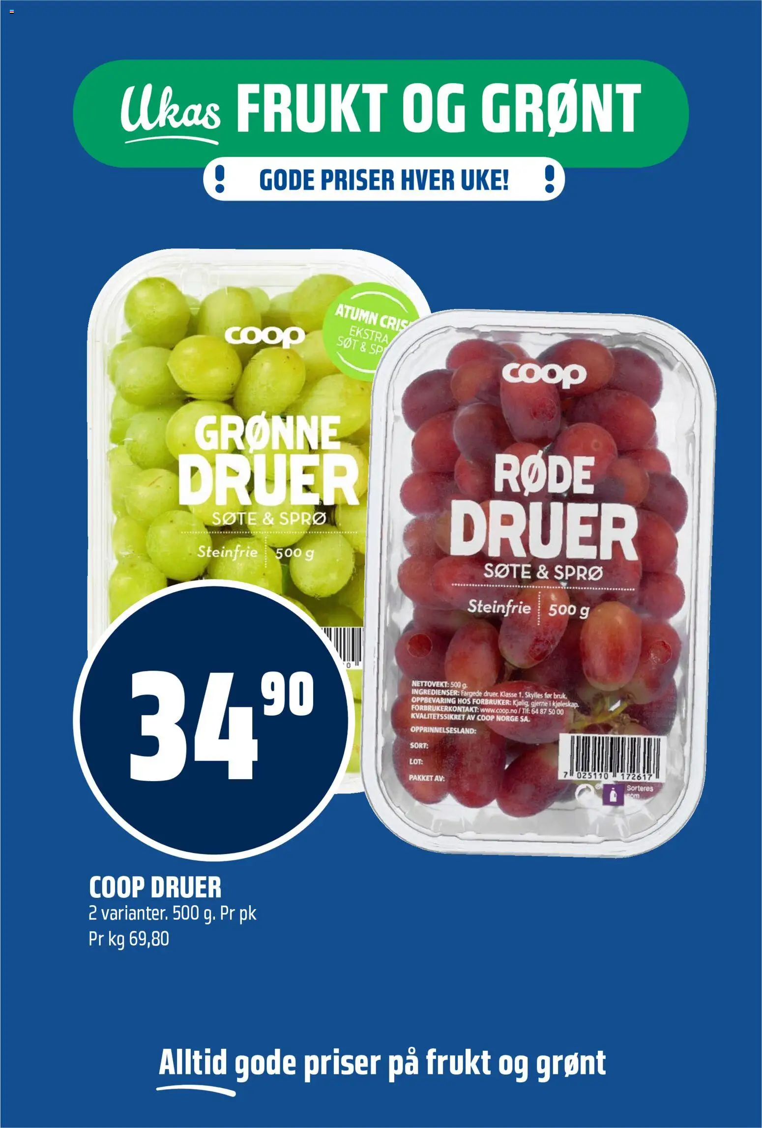 {H1} | Side: 7 | Produkter: Druer, Strandväska