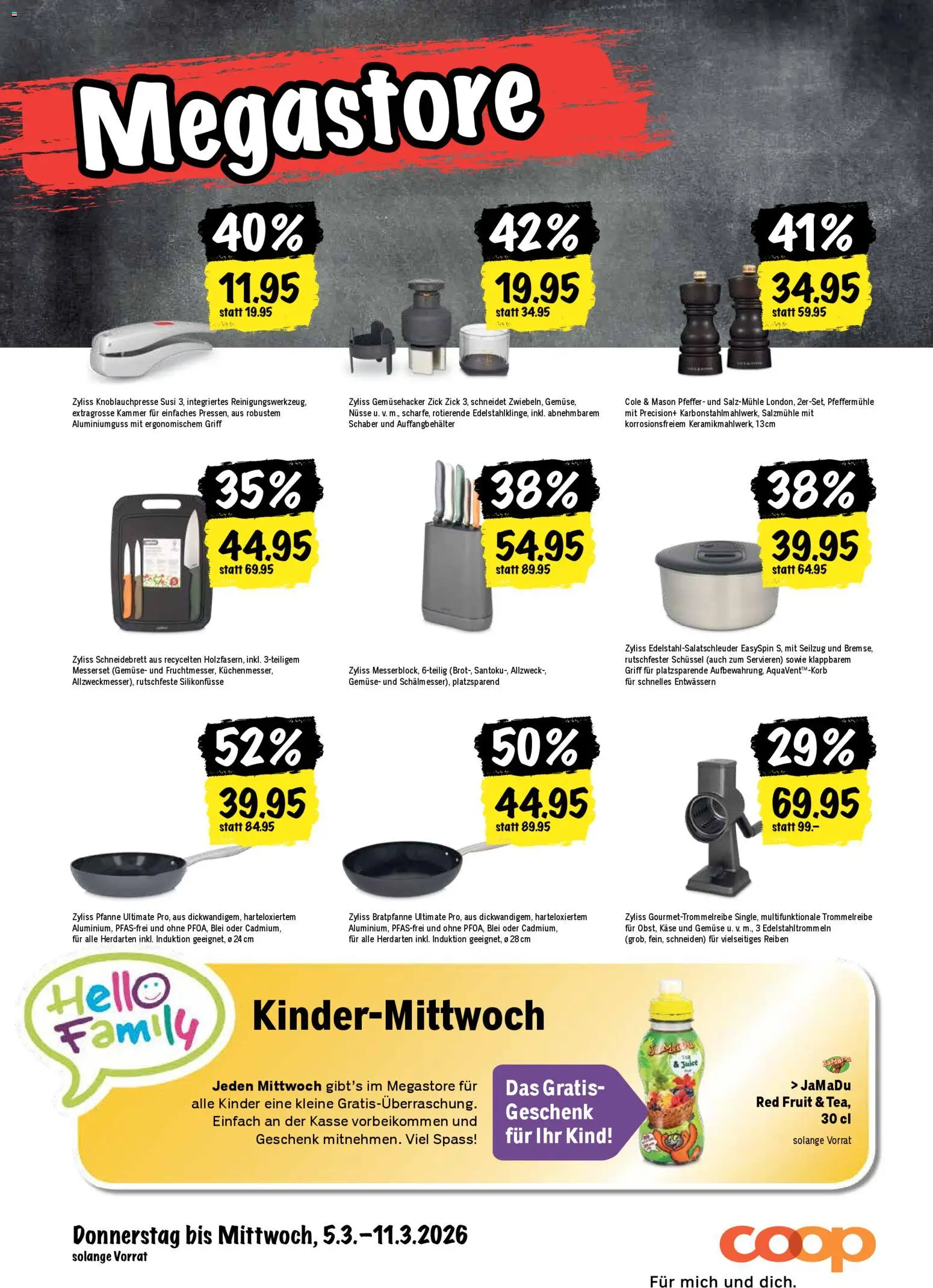 Coop aktionen – gültig ab 05.03.2026 | Seite: 28 | Produkte: Käse, Gemüse, Nüsse, Pfeffer