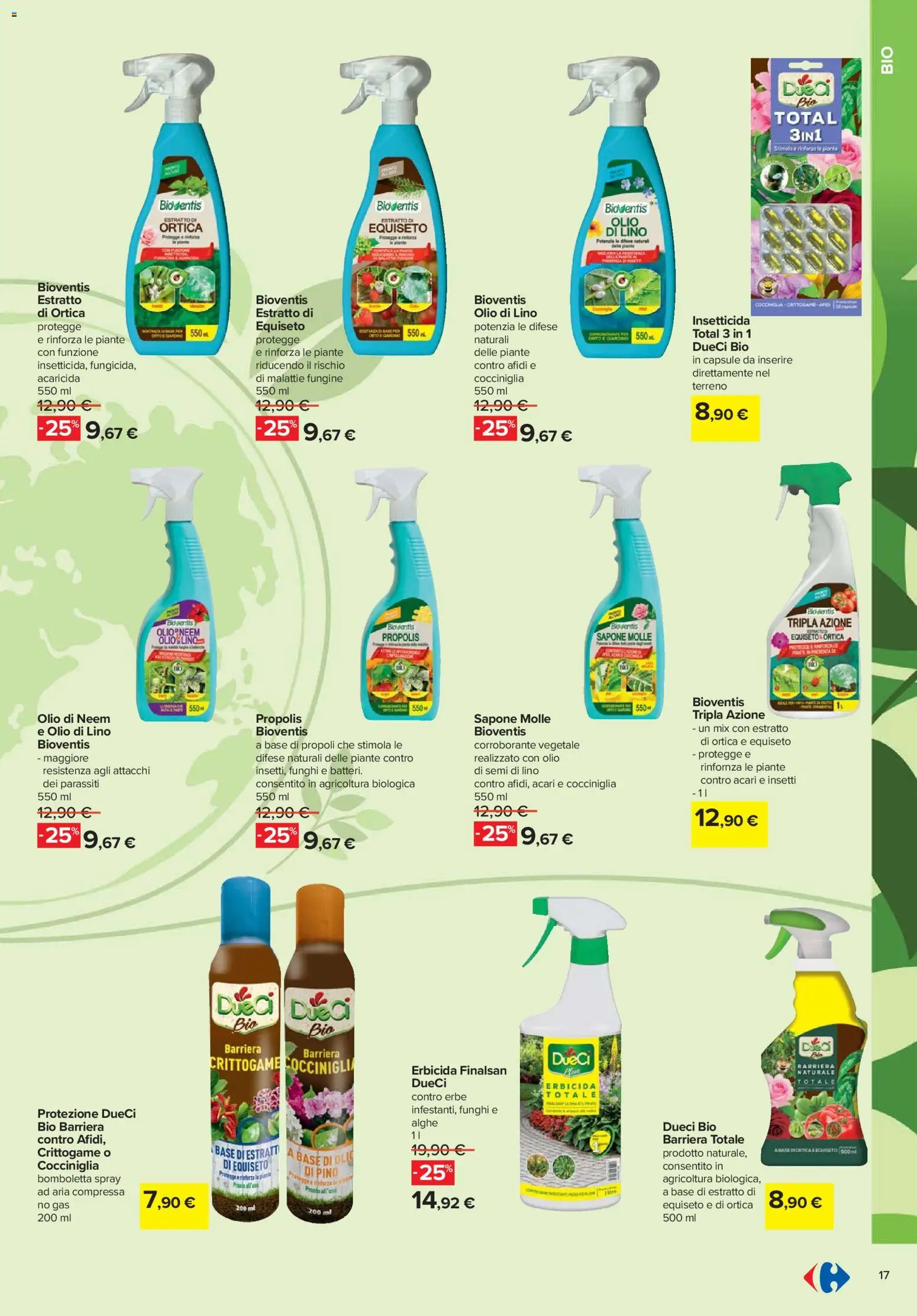 Volantino Carrefour del 19.02.2026 | Pagina: 17 | Prodotti: Sapone, Olio, Funghi, Insetticida