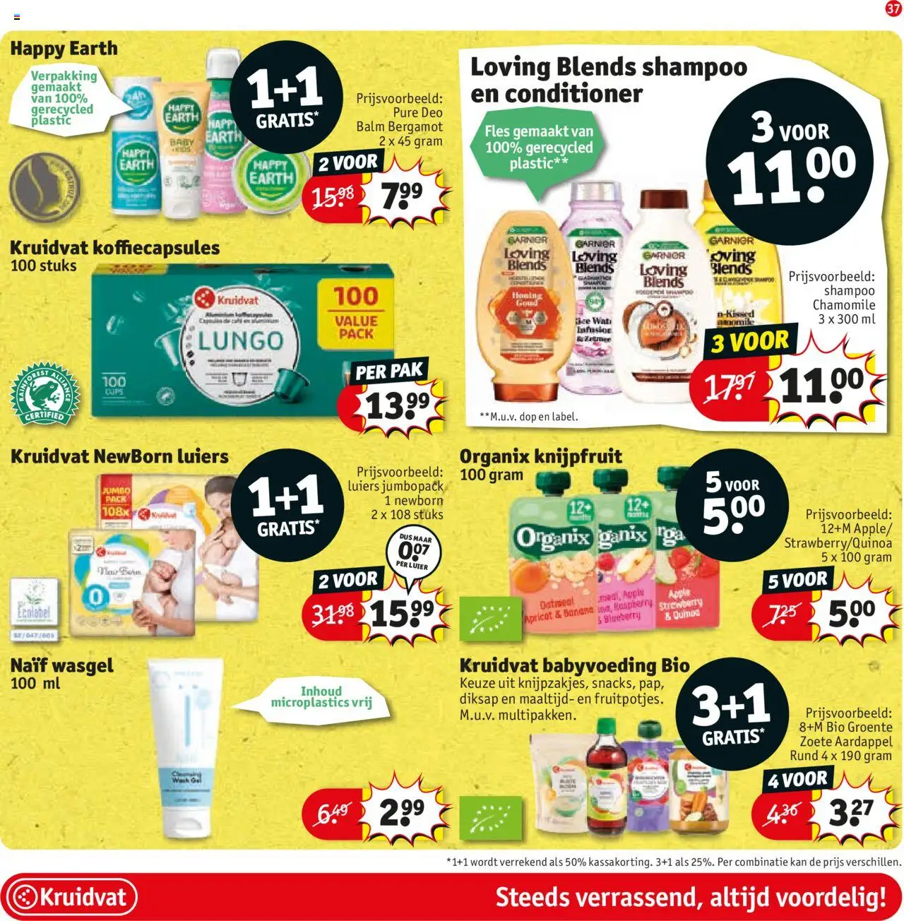  | Pagina: 37 | Producten: Koffiecapsules, Kan, Fles, Conditioner