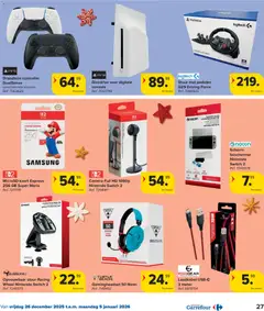 Carrefour folder  - Voorbeeld van een folder van Carrefour, geldig van 26.12.2025 | Pagina: 27 | Producten: Camera, Playstation, Scherm