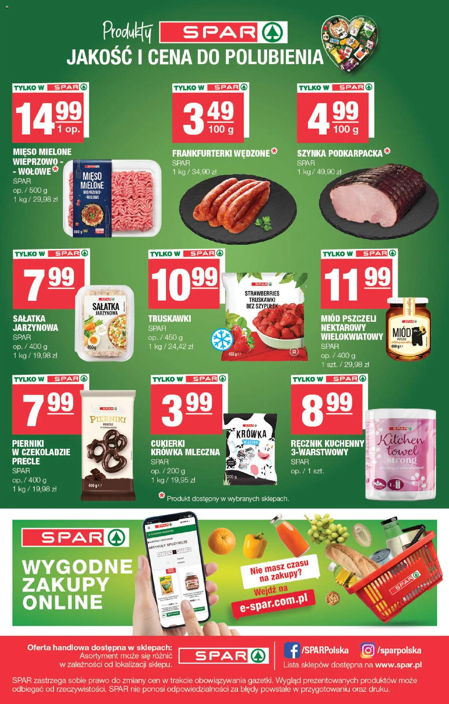 Spar Gazetka od 19.11.2025 | Strona: 8 | Produkty: Pierniki, Miód, Cukierki, Truskawki bez szypułek