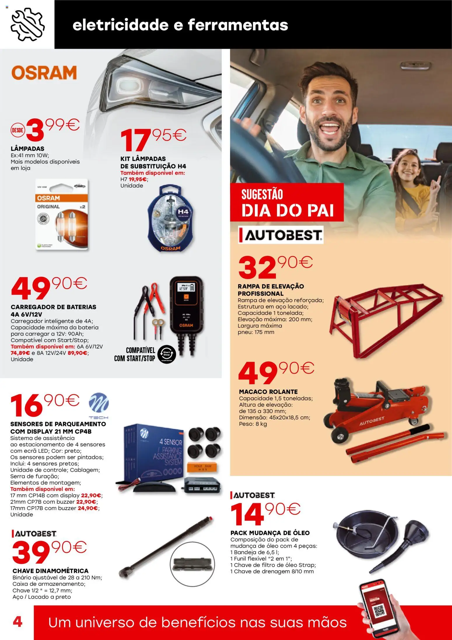 Roady - folheto │ válido de 26.02.2026 | Página: 4 | Produtos: Bandeja, Lâmpadas, Ferramentas, Chave dinamométrica