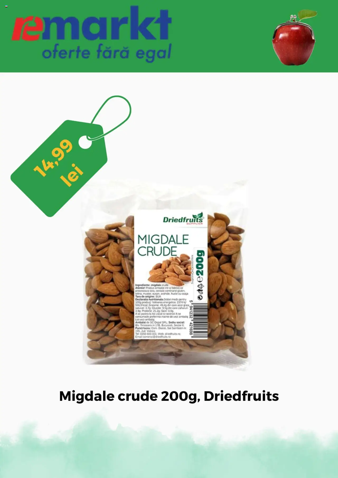 Catalog Remarkt – valabil de la 01.08.2025 | Pagină: 4 | Produse: Masaüstü kılıfı, Migdale, Cereale, Fructe