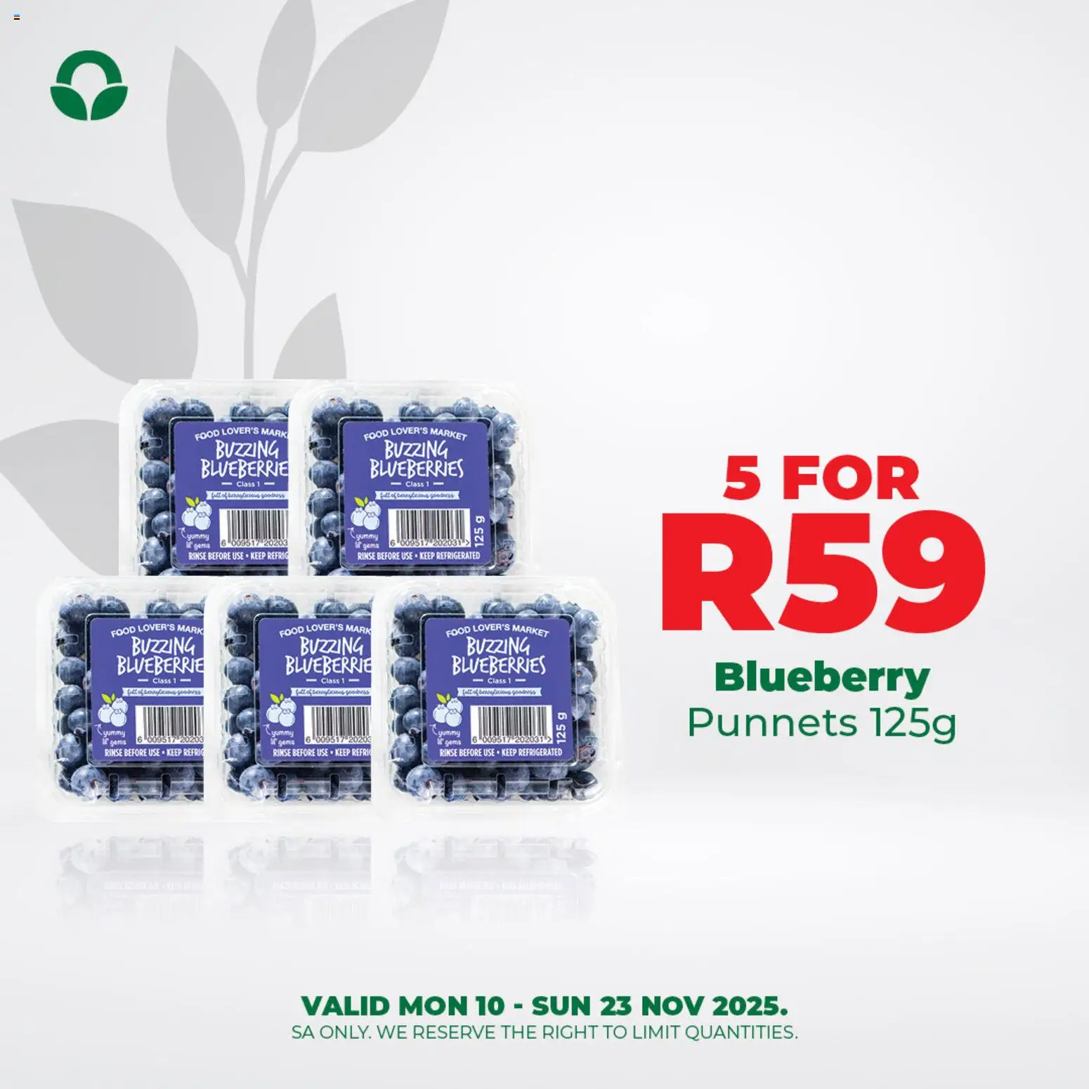 New Food Lover's Market catalogue – valid from 10.11.2025 | Page: 3 | Products: Blueberries