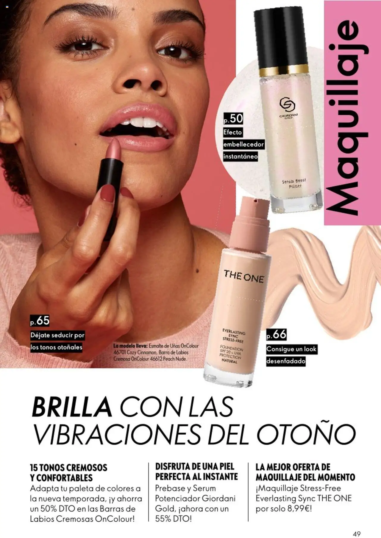 Oriflame - Catálogo Campaña 13 │ válido desde el 14.09.2025 | Página: 49 | Productos: Maquillaje, Esmalte de uñas, Sérum, Barra de labios