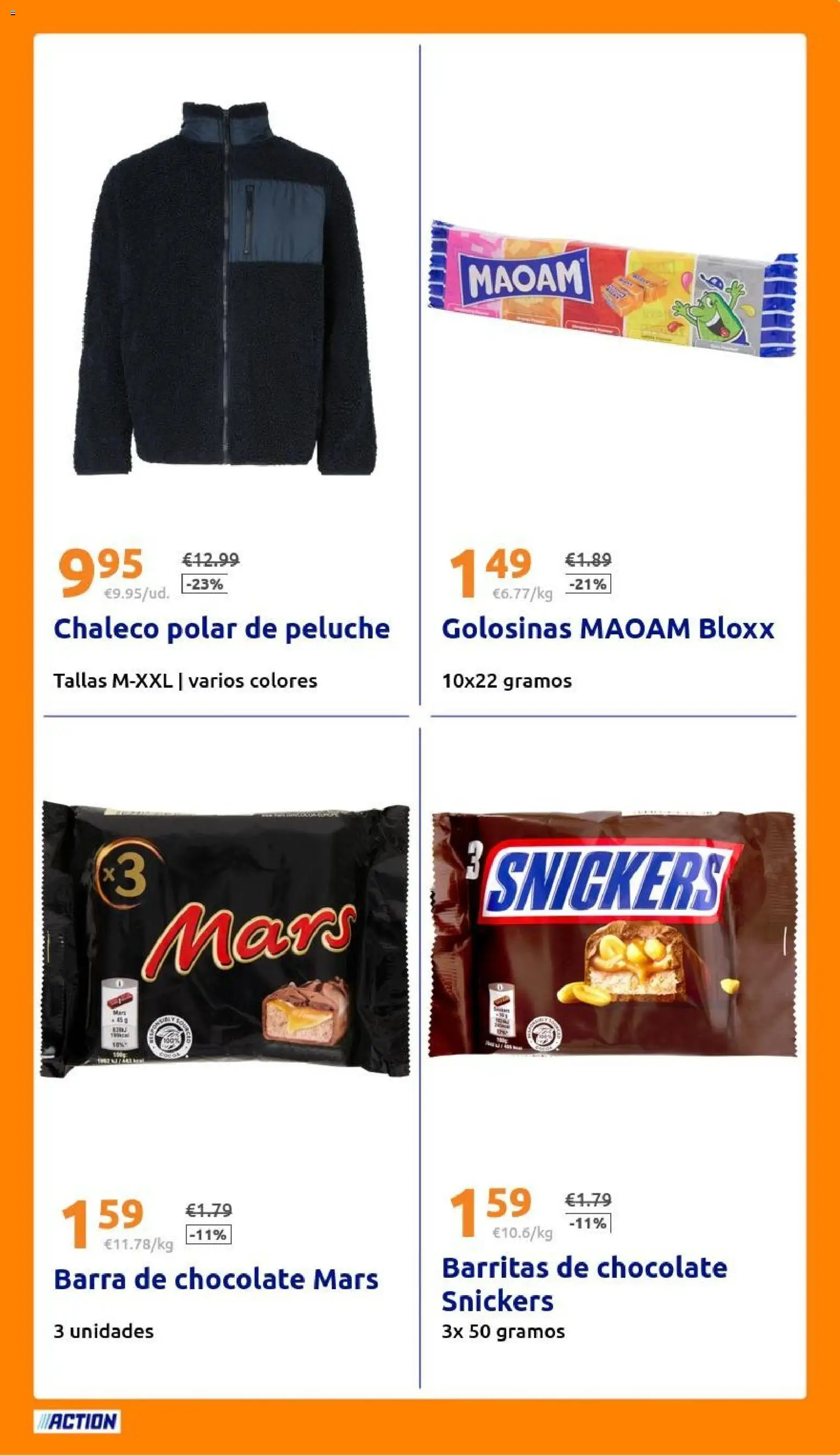 Action - Action ES week 46 2025 │ válido desde el 12.11.2025 | Página: 19 | Productos: Chaleco, Chocolate, Golosinas