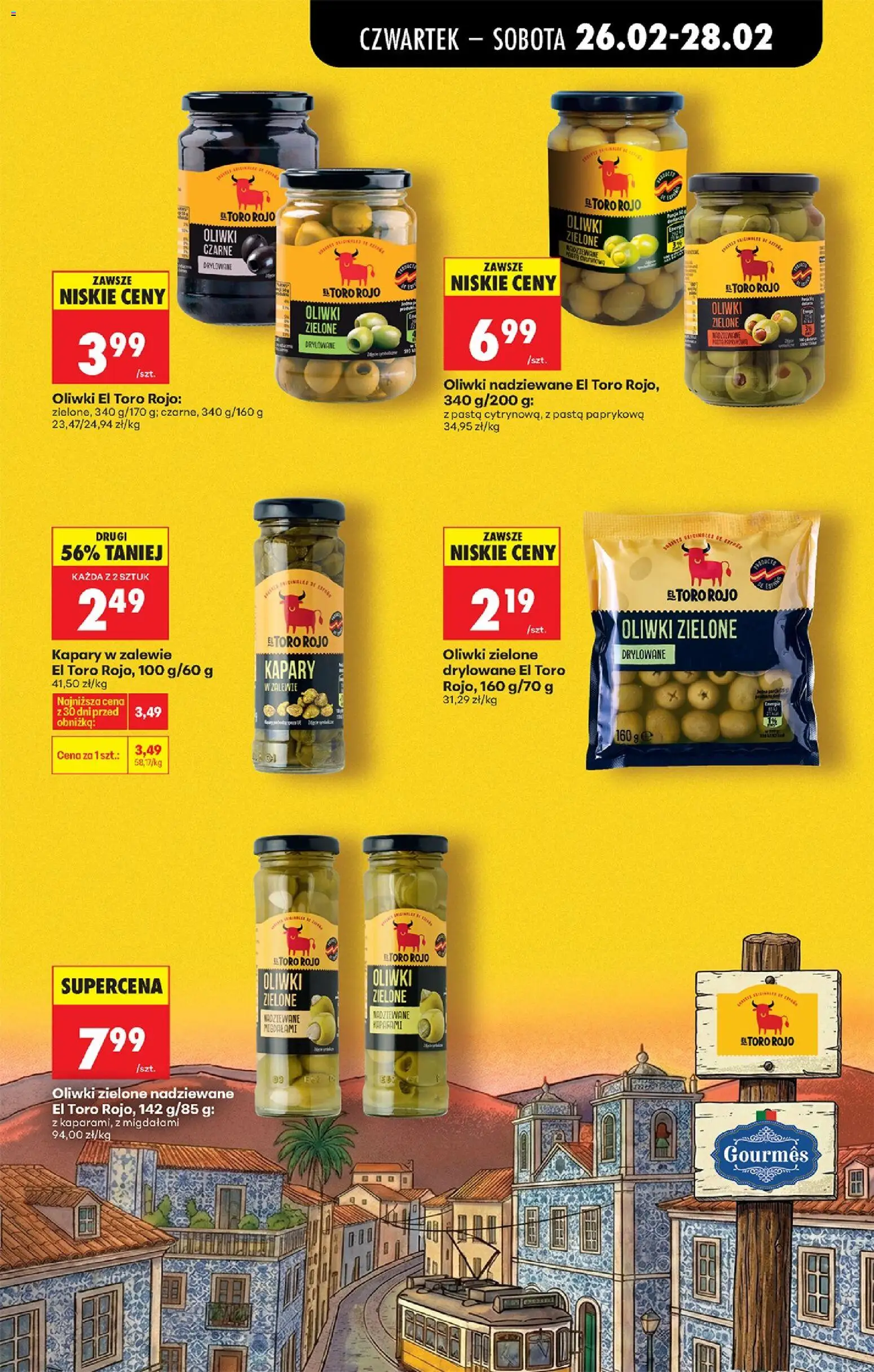 Biedronka gazetka - Oferta w tym tygodniu od 26.02.2026 | Strona: 49 | Produkty: Kapary, Oliwki zielone