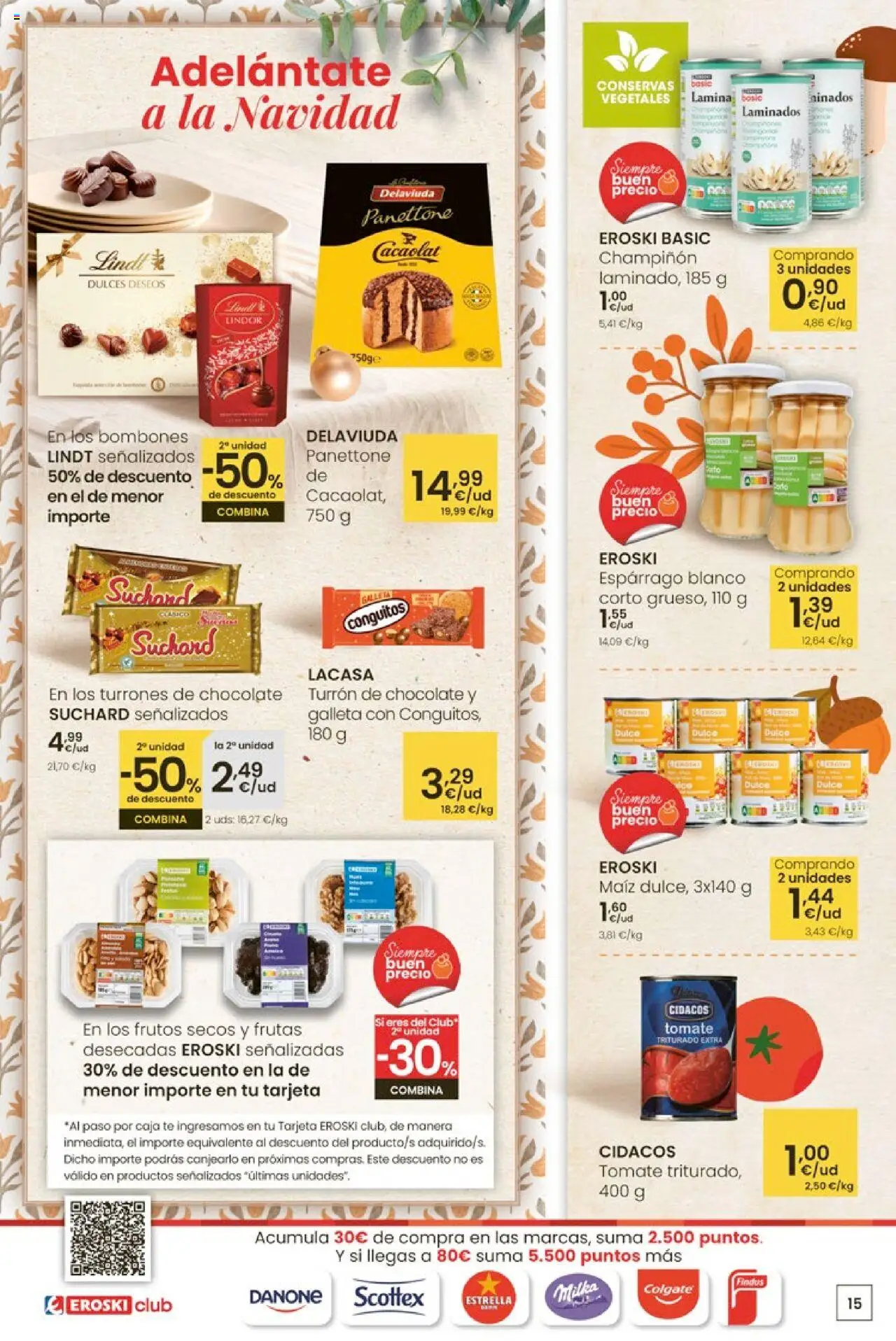 Eroski - Ofertón │ válido desde el 16.10.2025 | Página: 15 | Productos: Κεραία, Frutos secos, Té, Caja