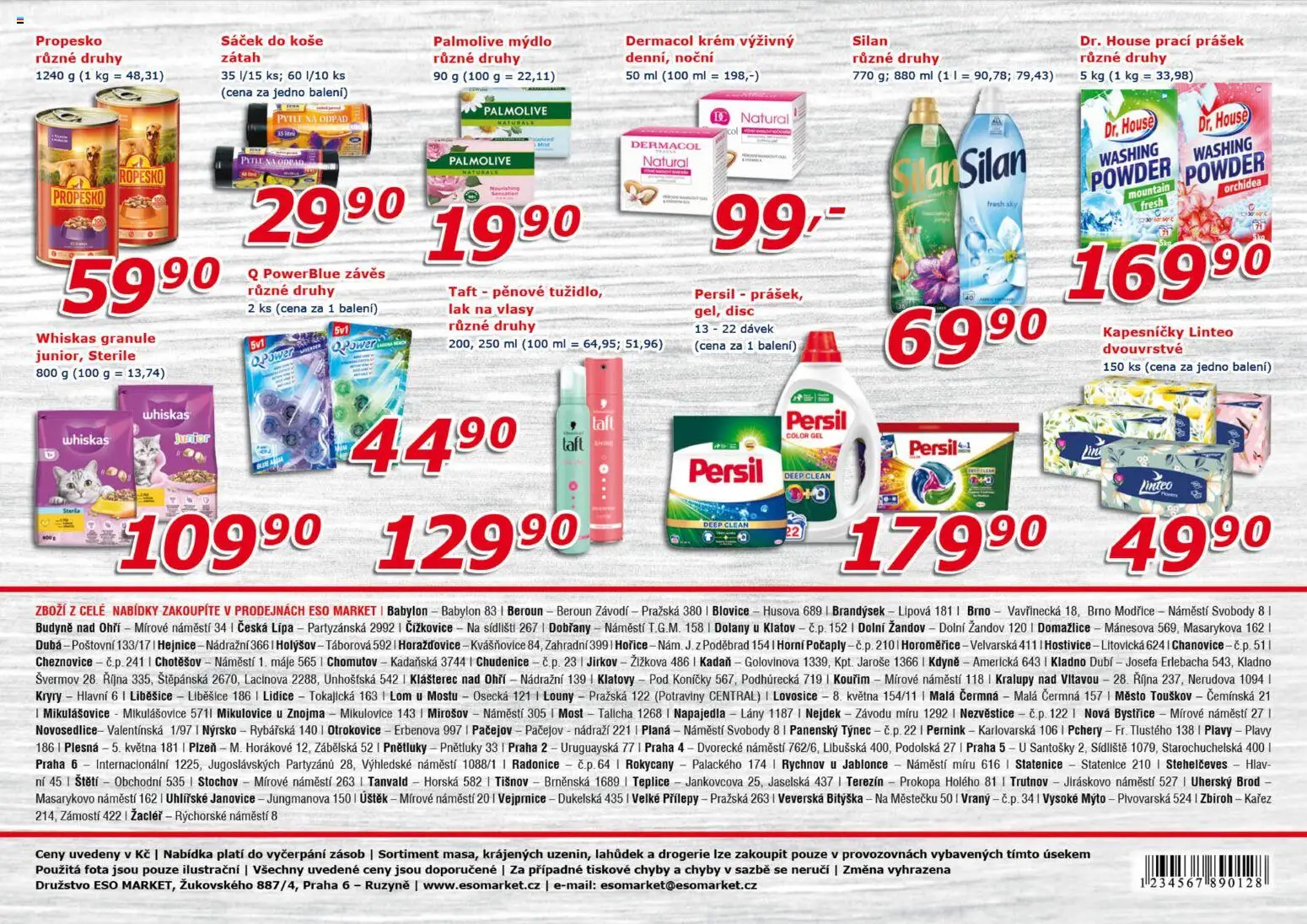 Eso market leták od 21.01.2026 | Strana: 8 | Produkty: Závěs, Krém, Prací Prášek, Drogerie