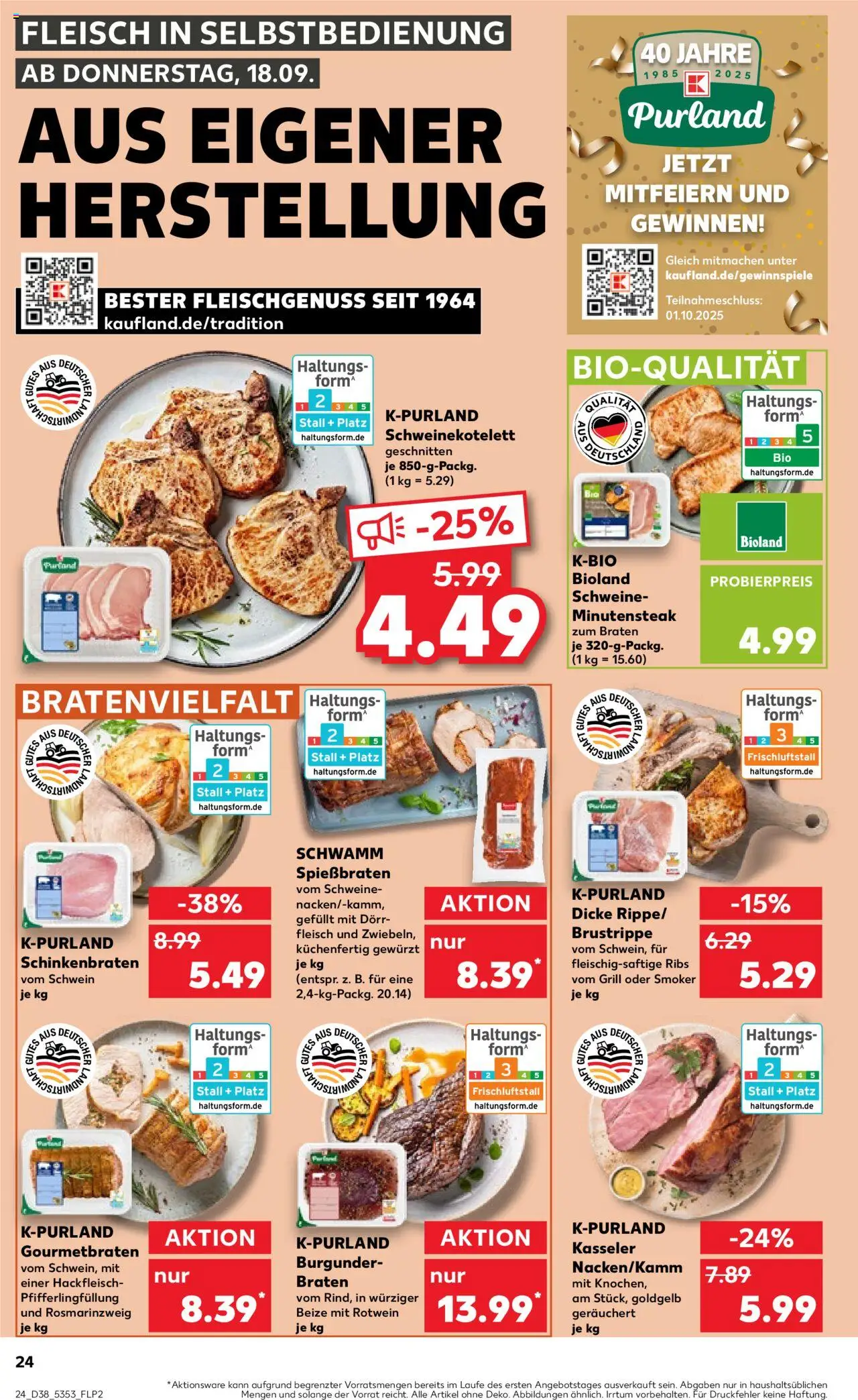 Kaufland prospekt Kiel	 – gültig ab 18.09.2025 | Seite: 24 | Produkte: Grill, Rotwein, Fleisch, Hackfleisch