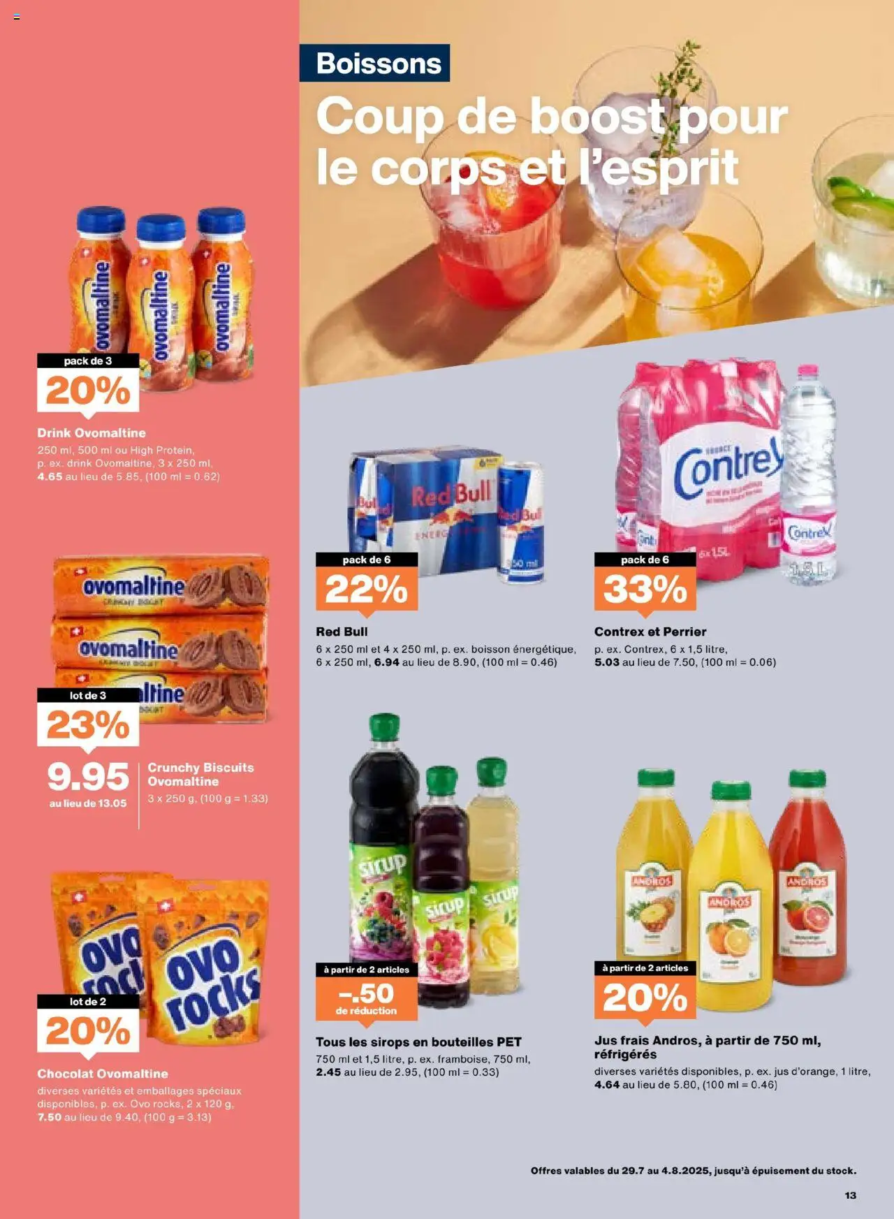 Migros Aktionen FR ab 29.07.2025 | Seite: 13 | Produkte: Red bull, Sirup
