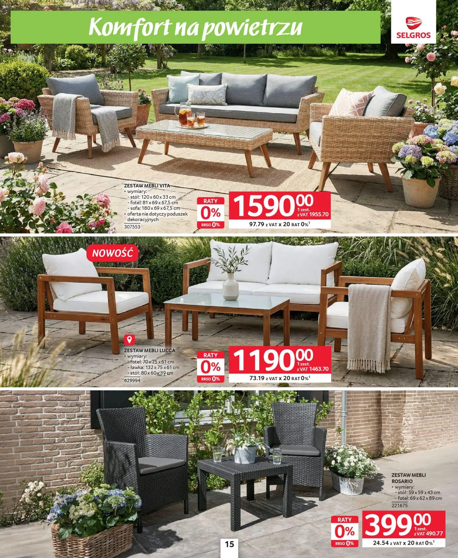Selgros cash&carry gazetka - Grillowanie od 23.04.2026 | Strona: 27 | Produkty: Sofa, Fotel, Stół