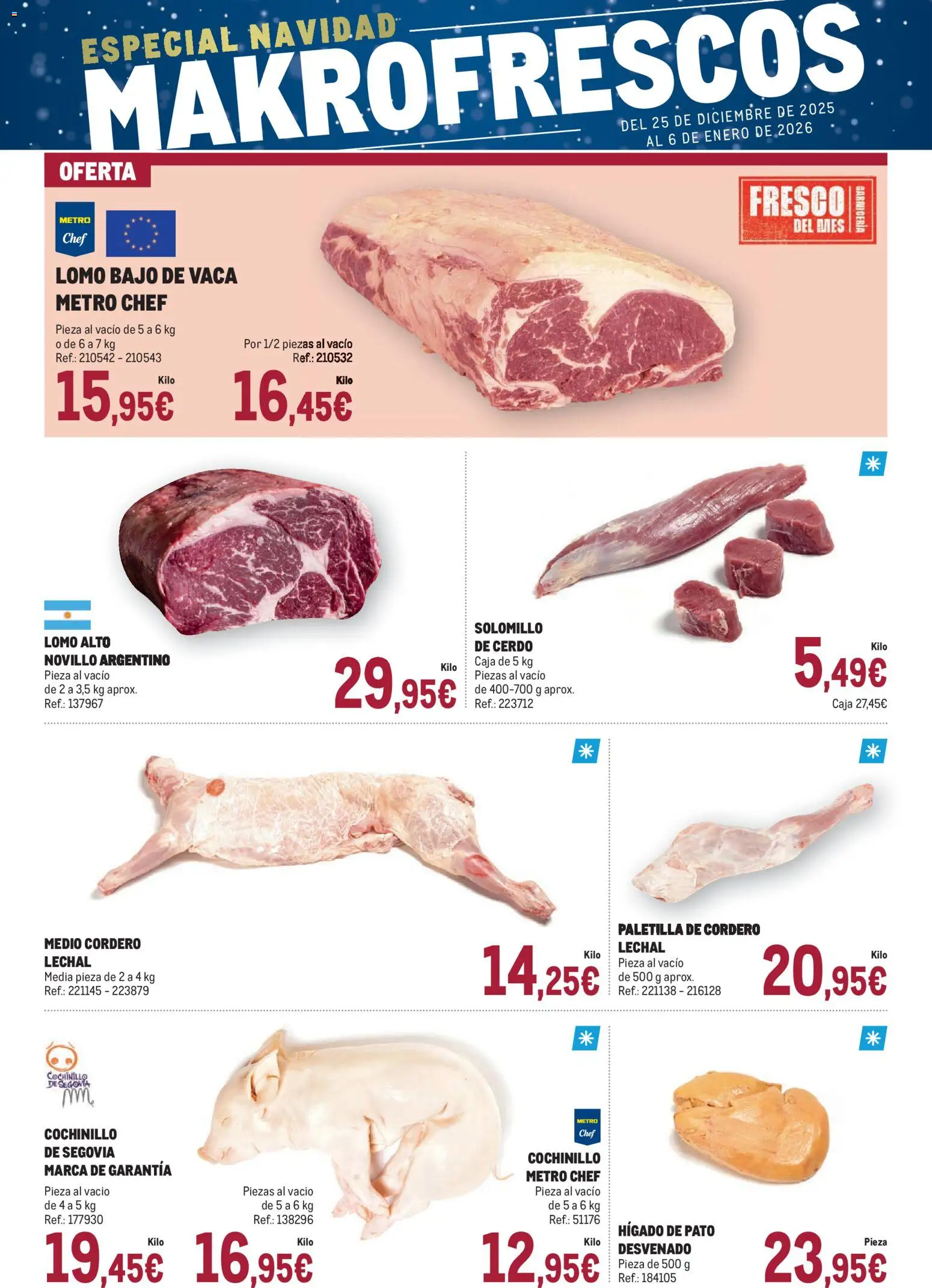 Makro - Fresco Levante │ válido desde el 25.12.2025 | Página: 1 | Productos: Cerdo, Φίλτρο καφέ, Caja