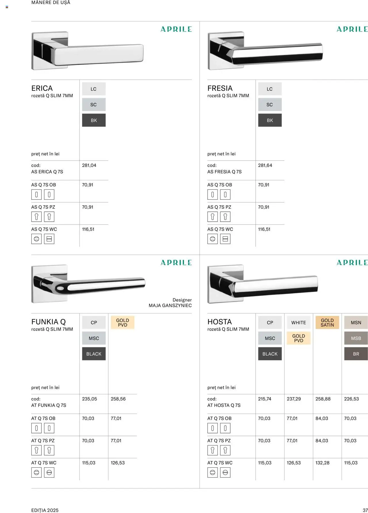 Noul catalog Proges – valabil de la 08.09.2025 | Pagină: 39 | Produse: Ușă
