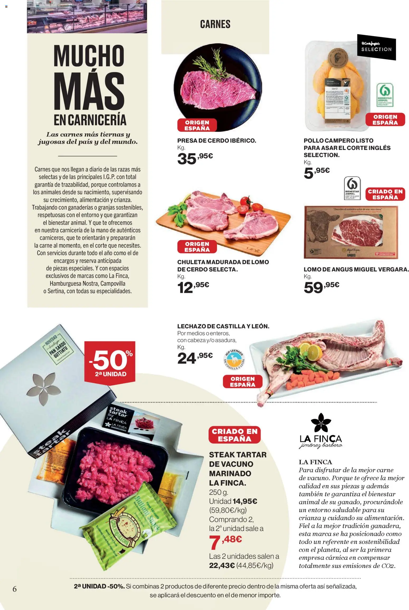 Hipercor - Mucho más para ti │ válido desde el 26.02.2026 | Página: 6 | Productos: Pan, Cerdo, Té, Σοκολατούχο γάλα