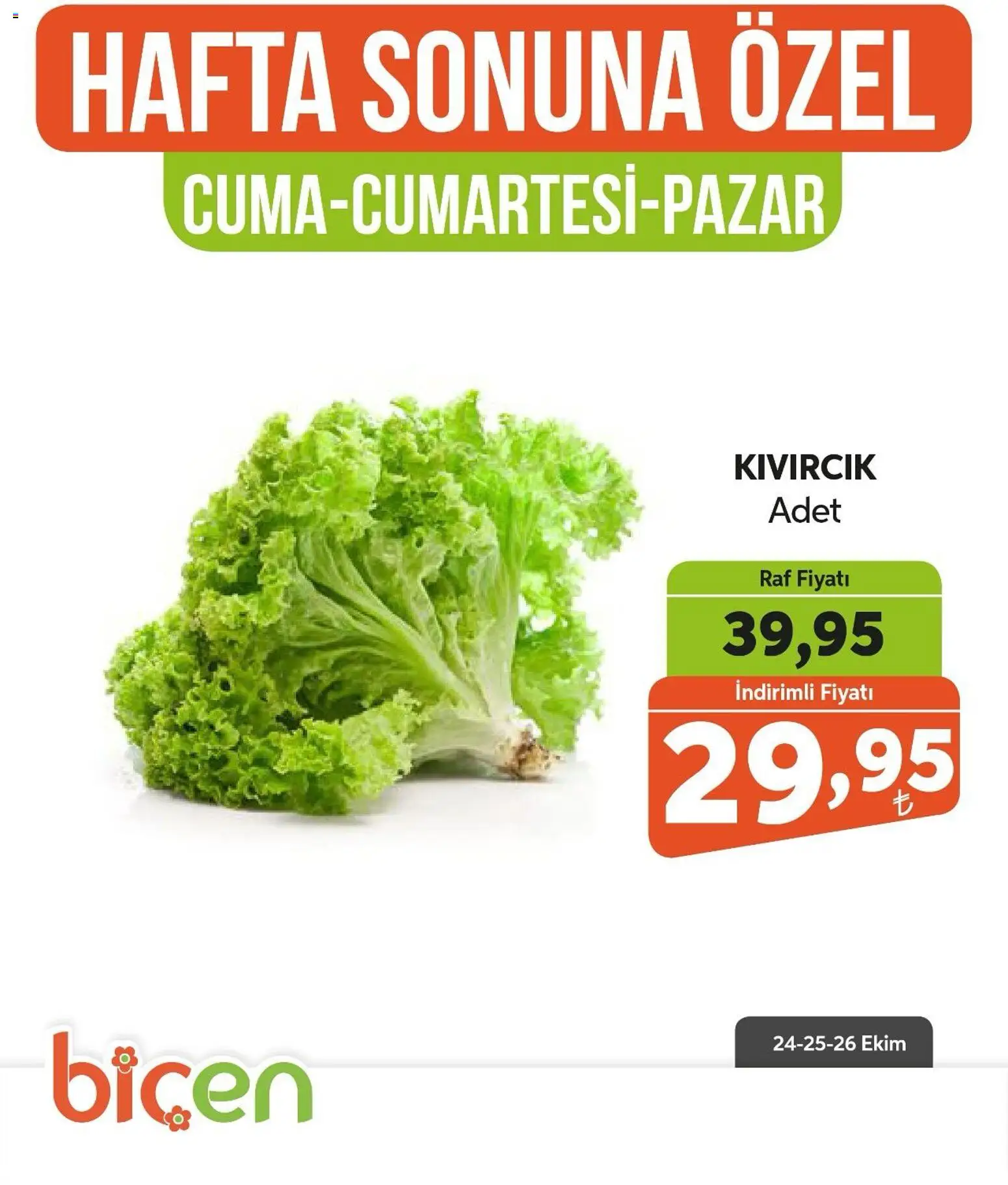 Biçen Market Hafta Sonuna Özel - 24.10.2025 tarihinden itibaren geçerlidir | Sayfa: 7 | Ürünler: Raf