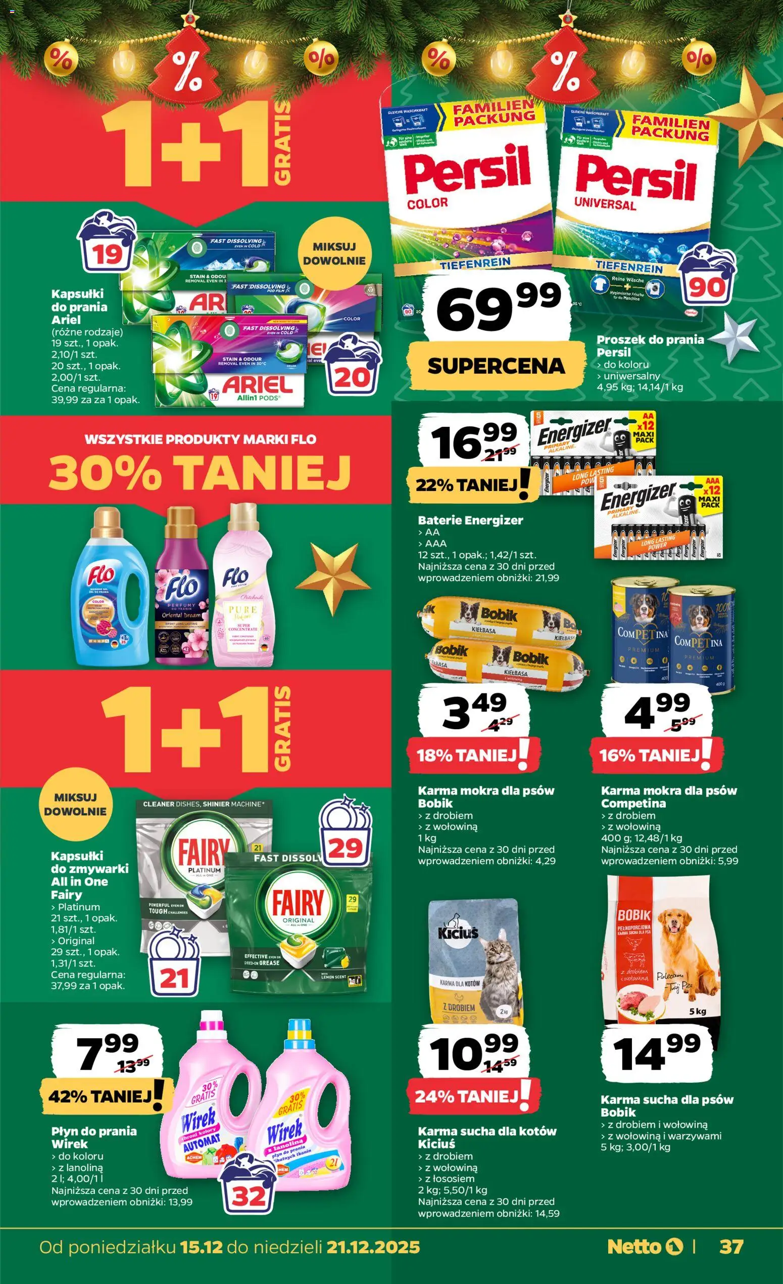 Netto gazetka - Spożywcza od 15.12.2025 | Strona: 37 | Produkty: Kiełbasa, Perfumy, Wołowina, Fairy