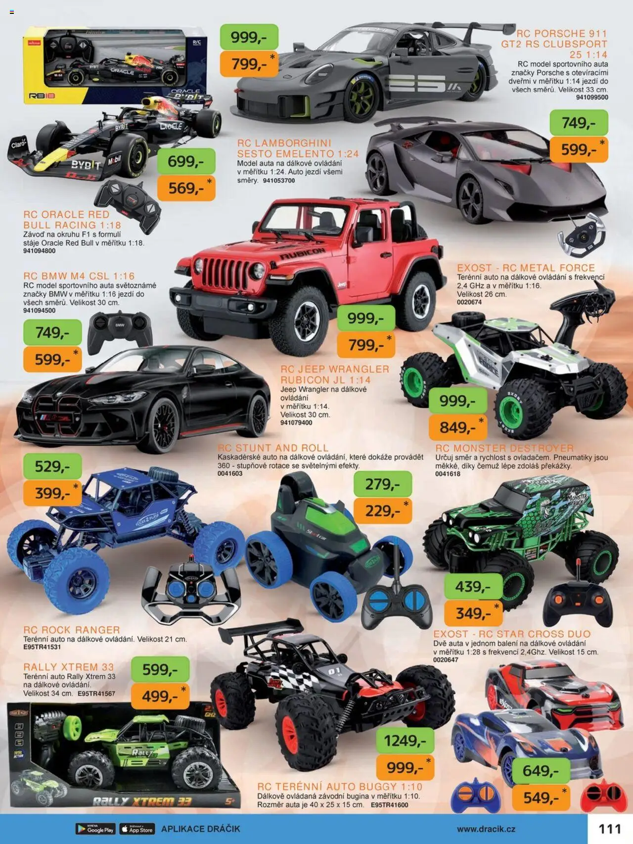 Dráčik leták od 03.10.2025 | Strana: 111 | Produkty: Monster, Auto na dálkové ovládání, Red Bull
