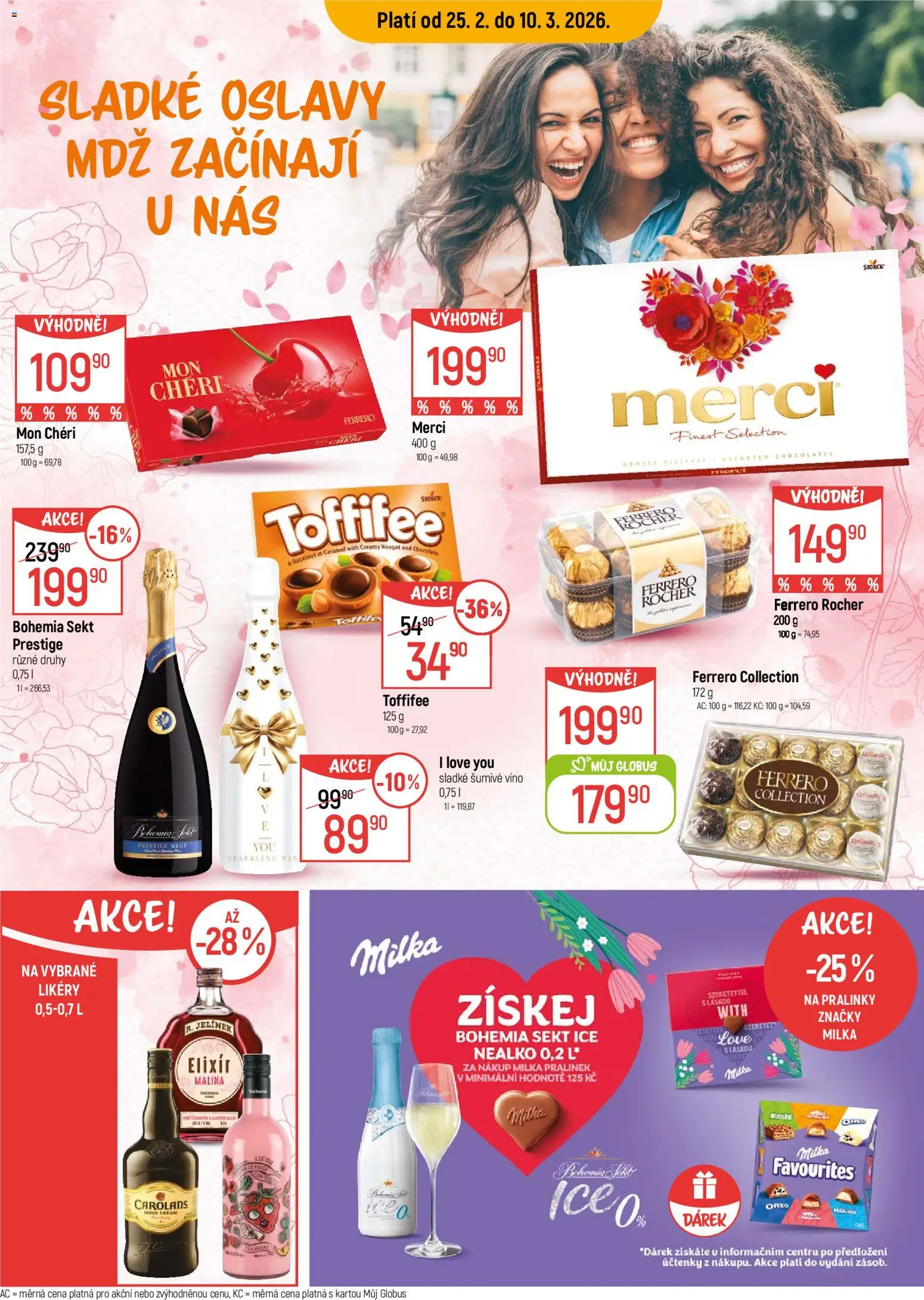 Globus leták - Trmice od 25.02.2026 | Strana: 14 | Produkty: Milka, Bohemia Sekt Ice, Oreo, Carolans