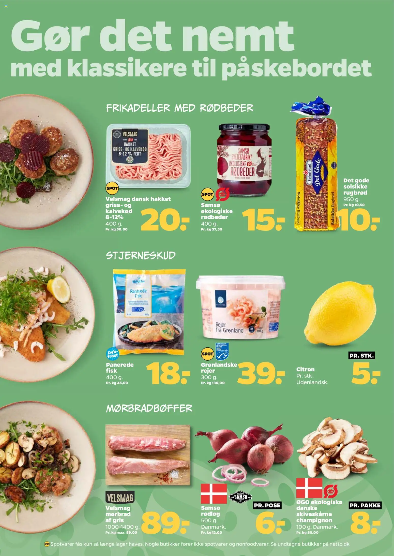 Netto tilbudsavis – gyldig fra 28.03.2026 | Side: 7 | Produkter: Rødbeder, Frikadeller, Rugbrød, Rejer