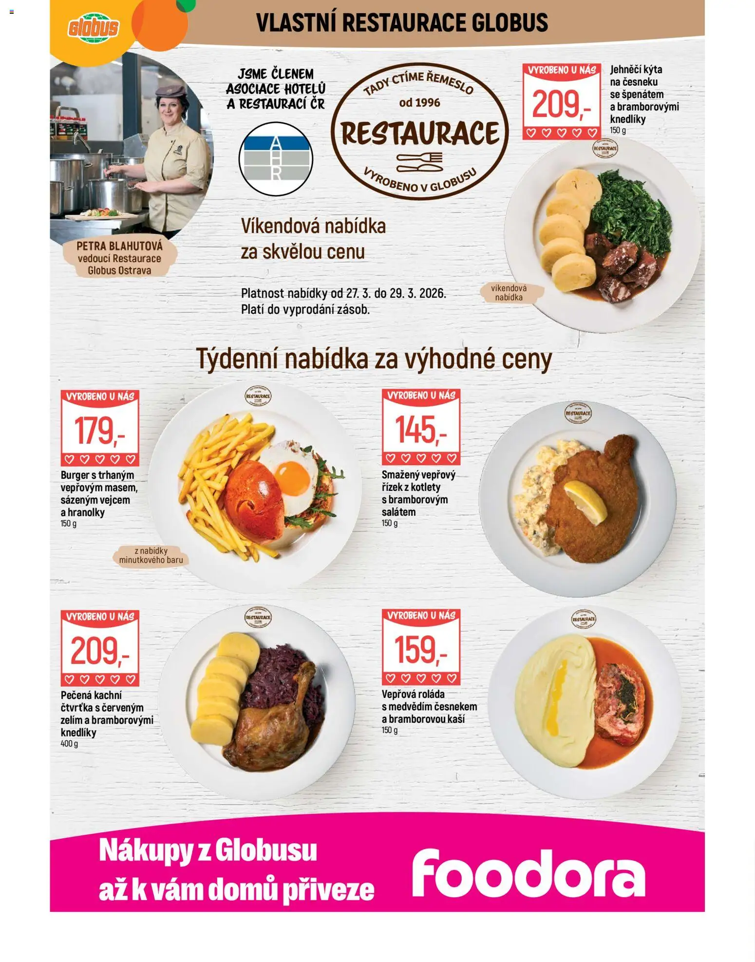 Globus leták - Ostrava od 25.03.2026 | Strana: 7 | Produkty: Burger, Globus, Hranolky, Kýta