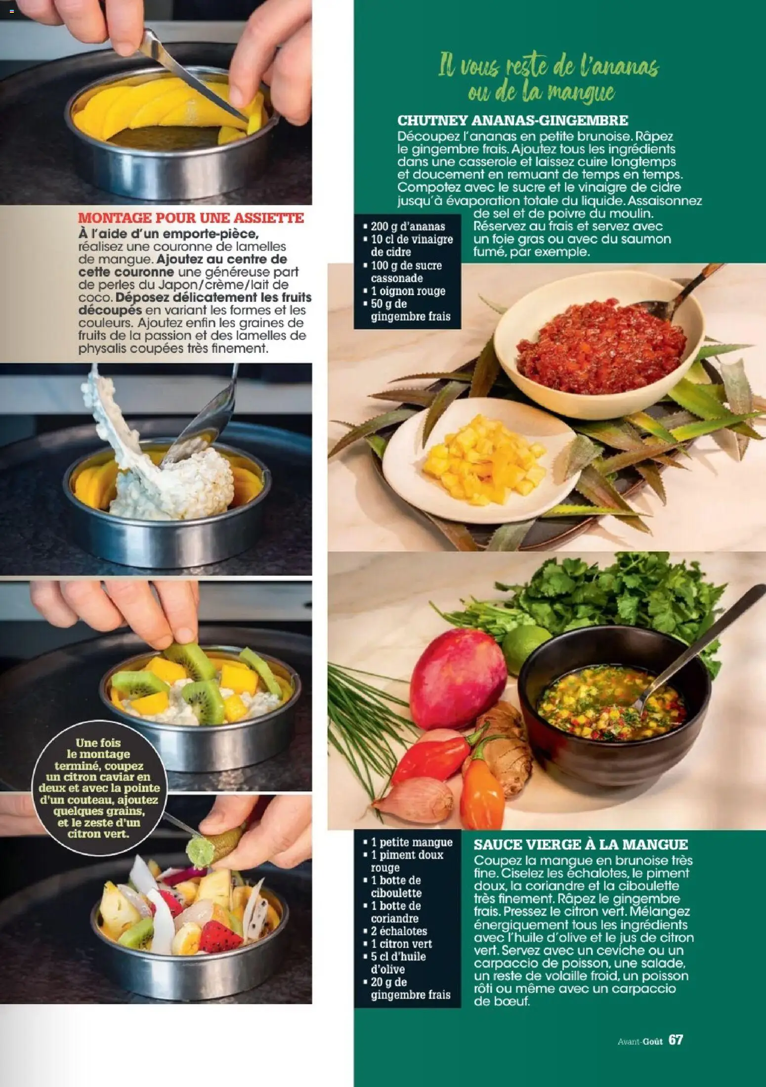 {H1} | Page: 67 | Produits: Cassonade, Casserole, Gingembre, Poisson