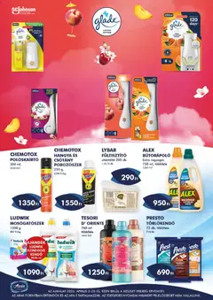 Azur akciós újság - amely érvényes a következő dátumtól: 02.04.2026 | Oldal: 4 | Termékek: Kendő, Törlőkendő, Fültisztító, Mosogatószer