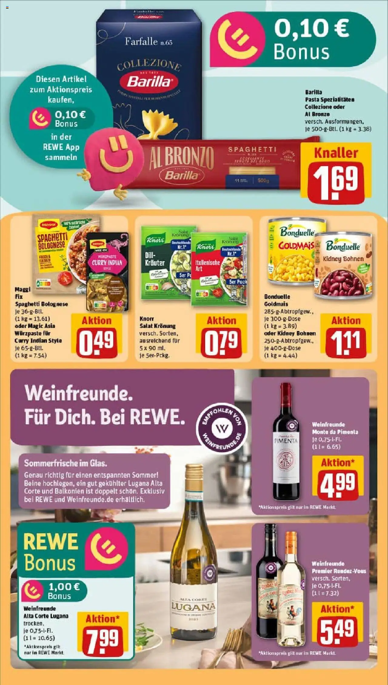 Rewe prospekt Bochum	 - gültig ab dem 03.08.2025 | Seite: 23 | Produkte: Maggi, Dill, Pasta, Salat