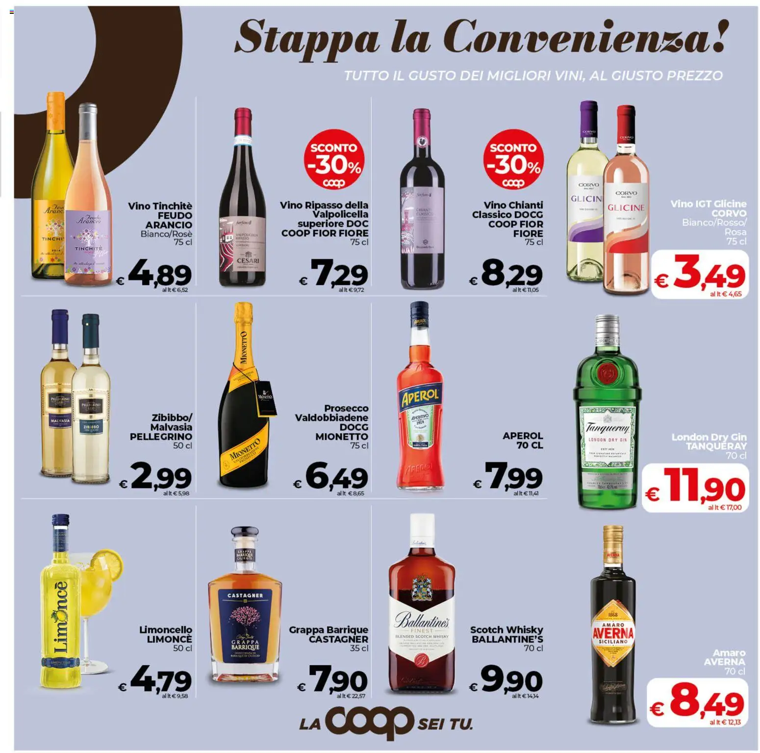 Volantino COOP del 29.01.2026 | Pagina: 19 | Prodotti: Prosecco, Whisky, Limoncello, Amaro