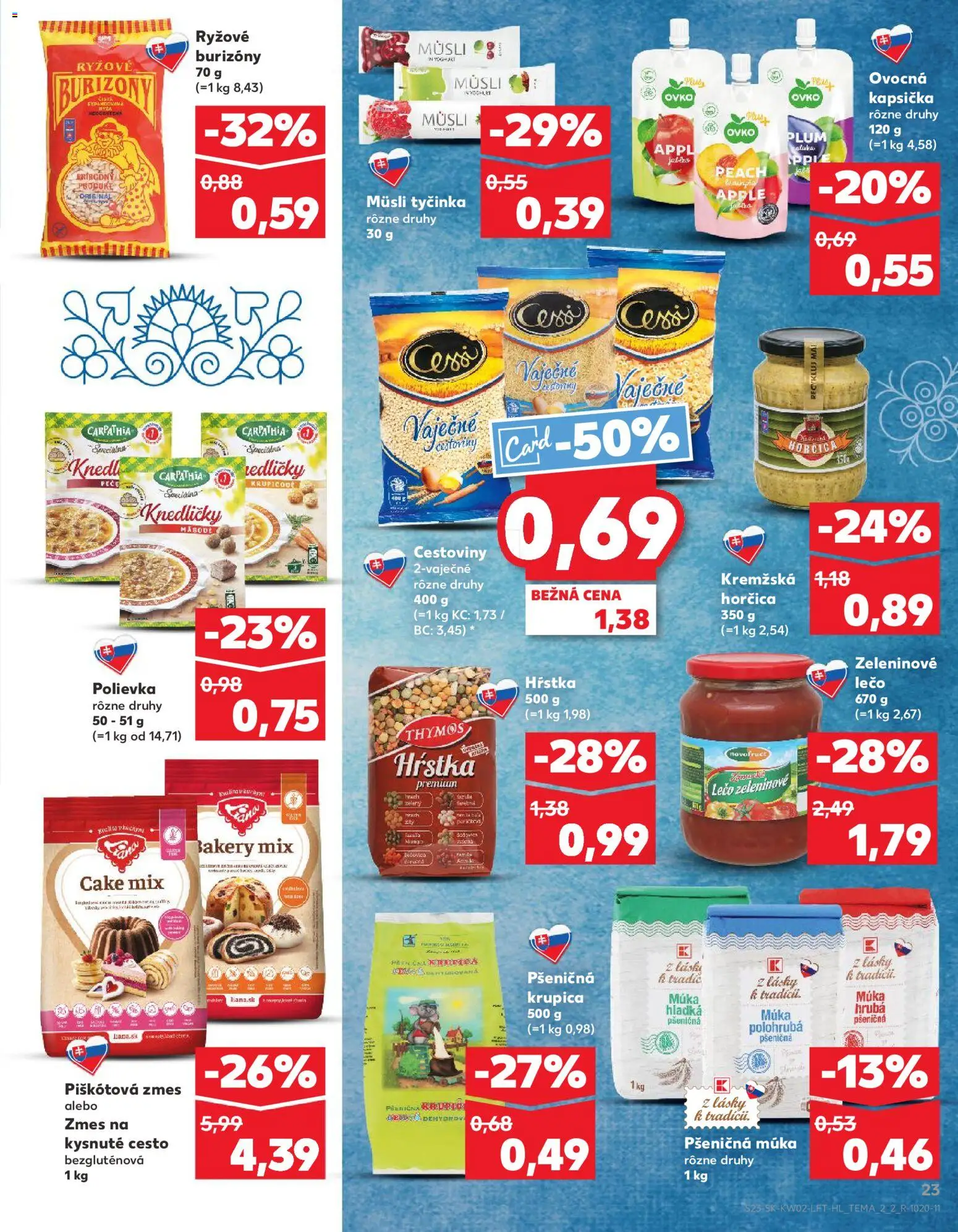 Nové Kaufland akcie – leták je platný od 08.01.2026 | Strana: 23 | Produkty: Pšeničná múka, Apple, Múka, Krupica