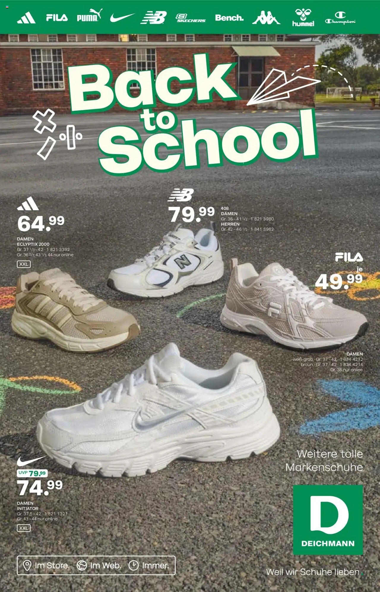 Deichmann Prospekt Back to school - gültig ab dem 15.08.2025 | Seite: 1