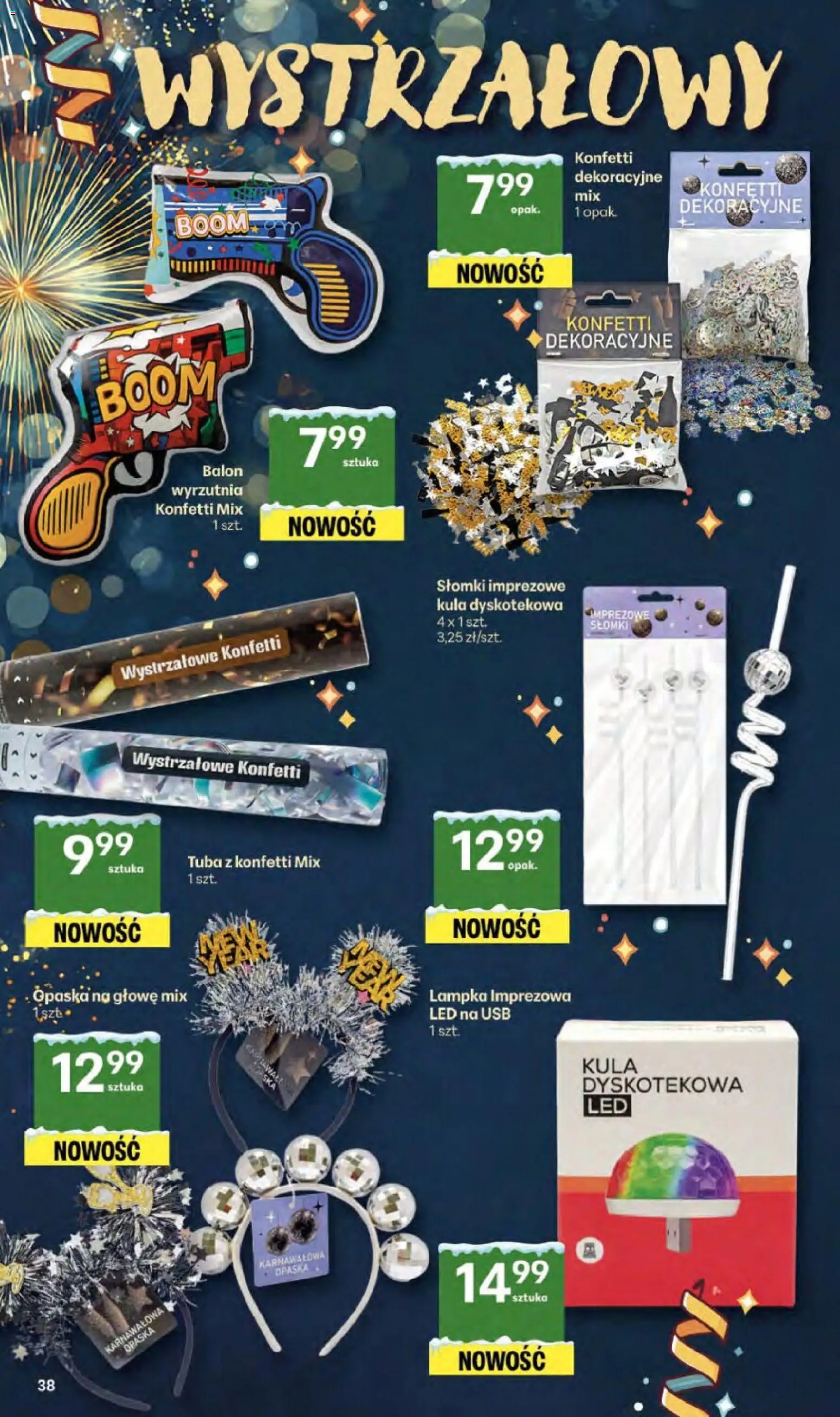 Delikatesy Centrum Gazetka od 29.12.2025 | Strona: 38 | Produkty: USB, Wyrzutnia, Słomki